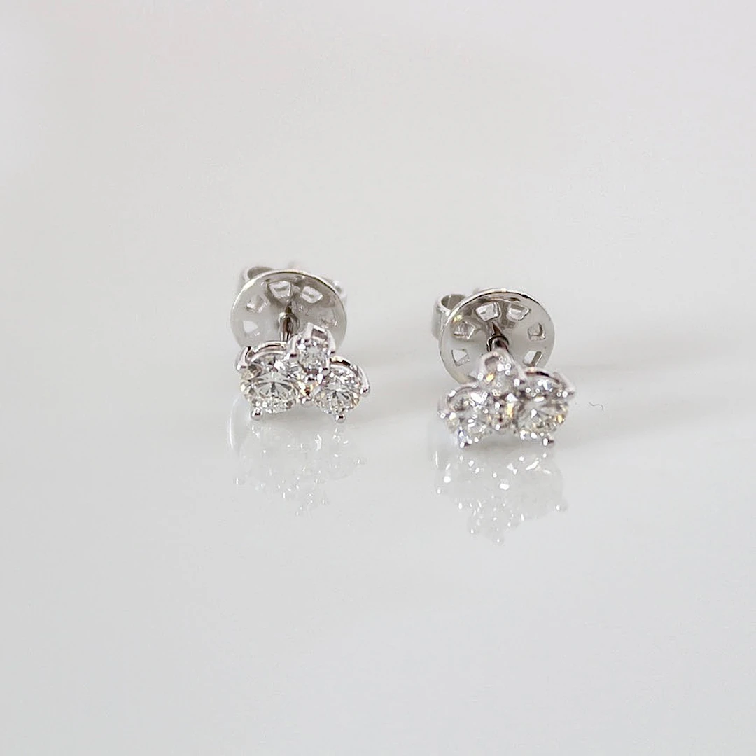 DIAMANTÖRHÄNGEN, ett par, 0,57ct vitguld 18K.