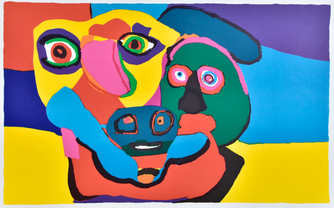 KAREL APPEL. Färglitografi.