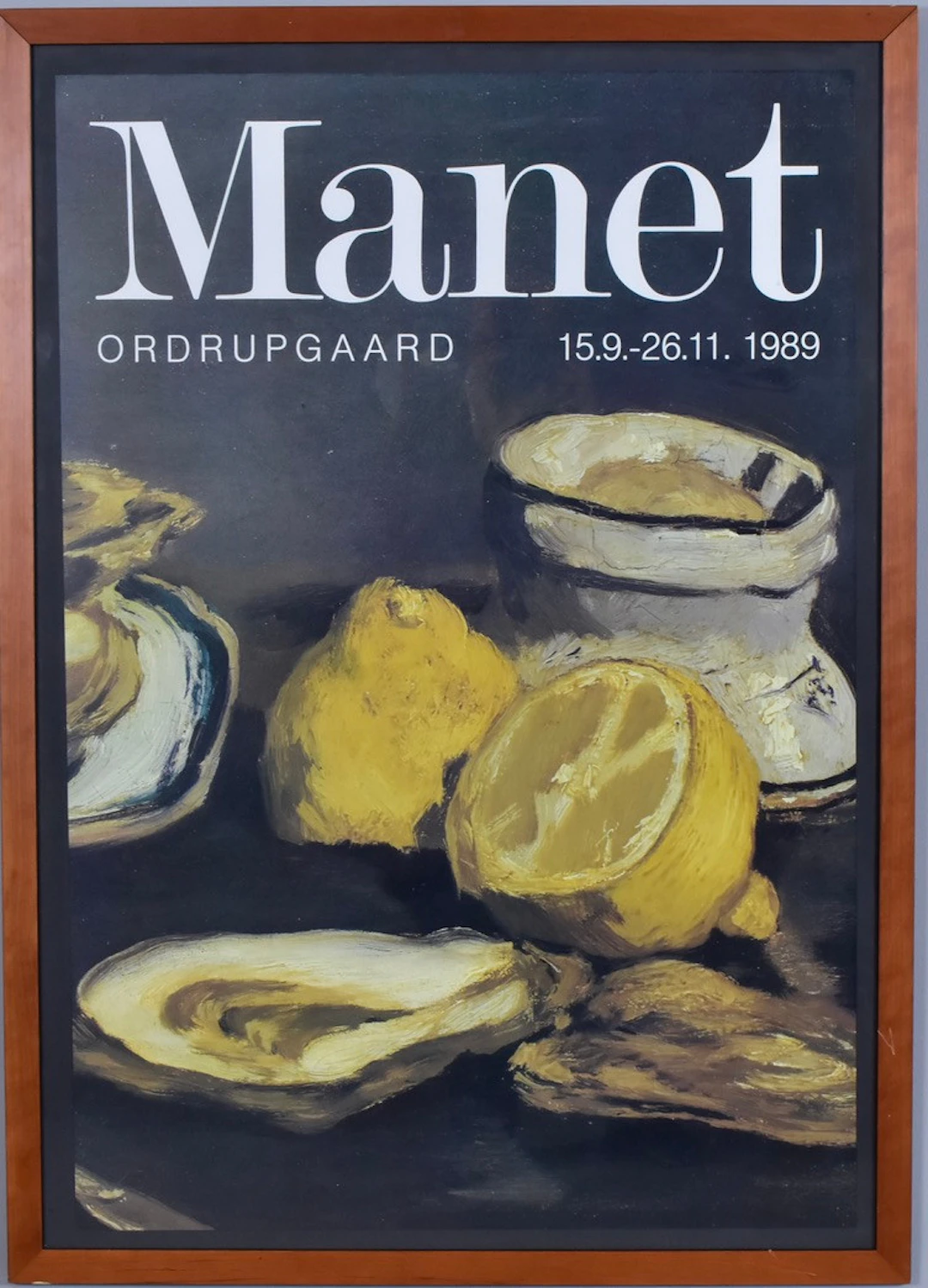 ÉDOUARD MANET. EFTER. Utställningsaffisch, offsettryck, Ordrupsgaard, 1989.