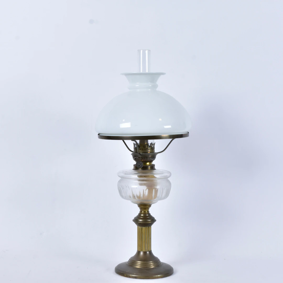 FOTOGENLAMPA, mässing/glas, 1900-talets första hälft.