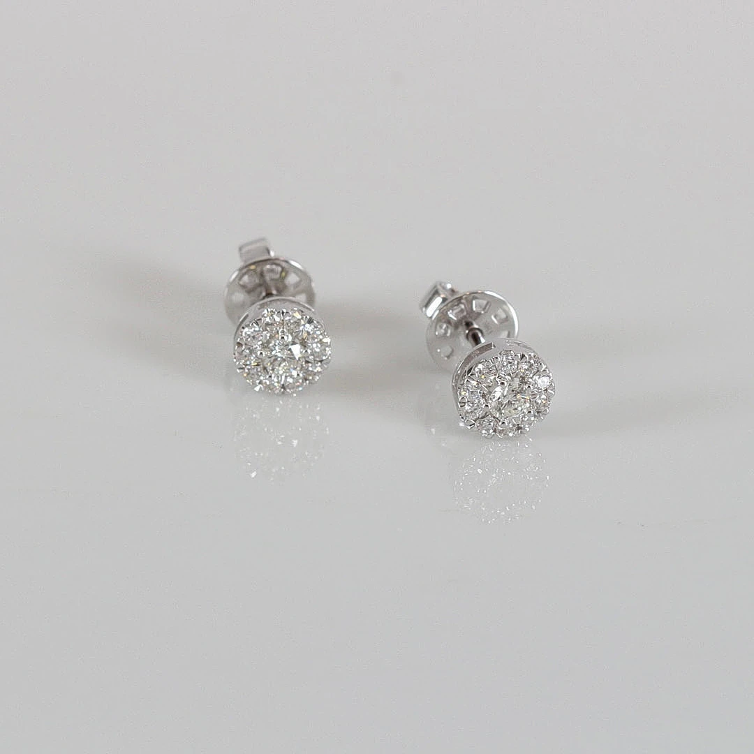 DIAMANTÖRHÄNGEN, 0,42ct, vitguld 18K.