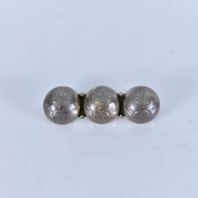 DRÄKTBROSCH, silver, signerad NOL 1902.