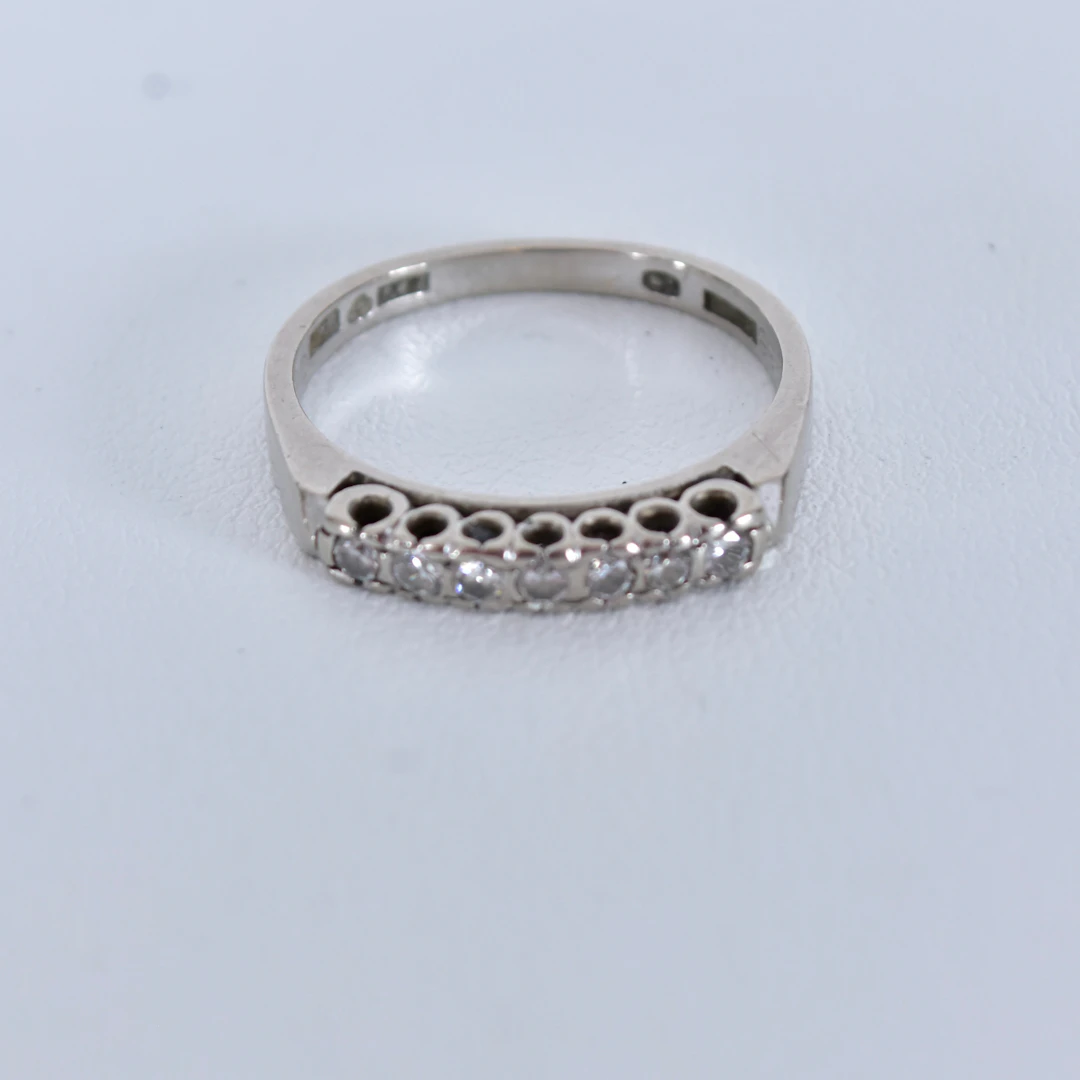 DIAMANTRING, 0,21ct, vitguld 18K.