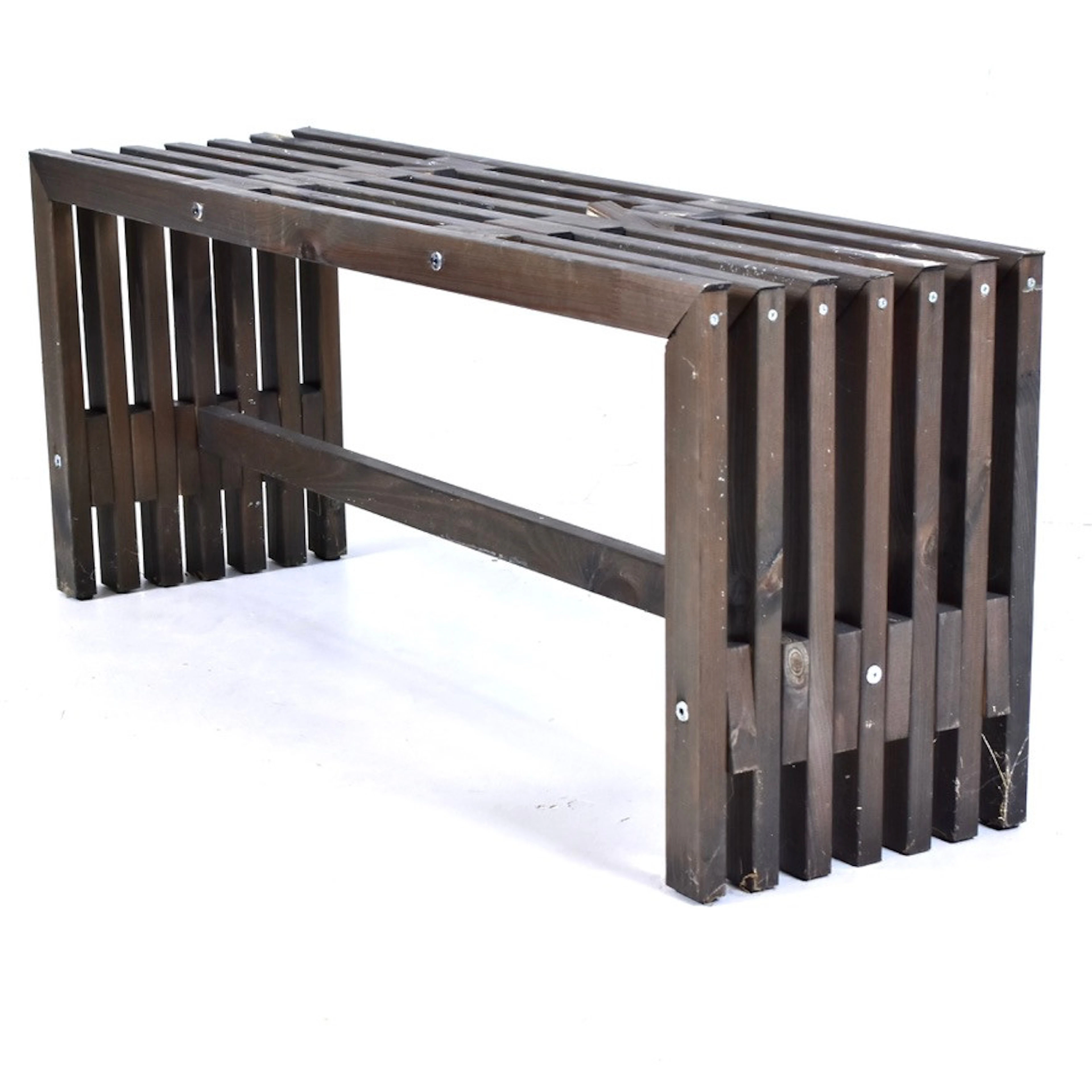BÄNK, bemålat trä, D-bench, 1900-tal.
