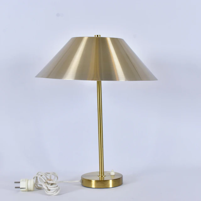 BORDSLAMPA, mässing, Armaturhantverk Tibro, 1960-tal.