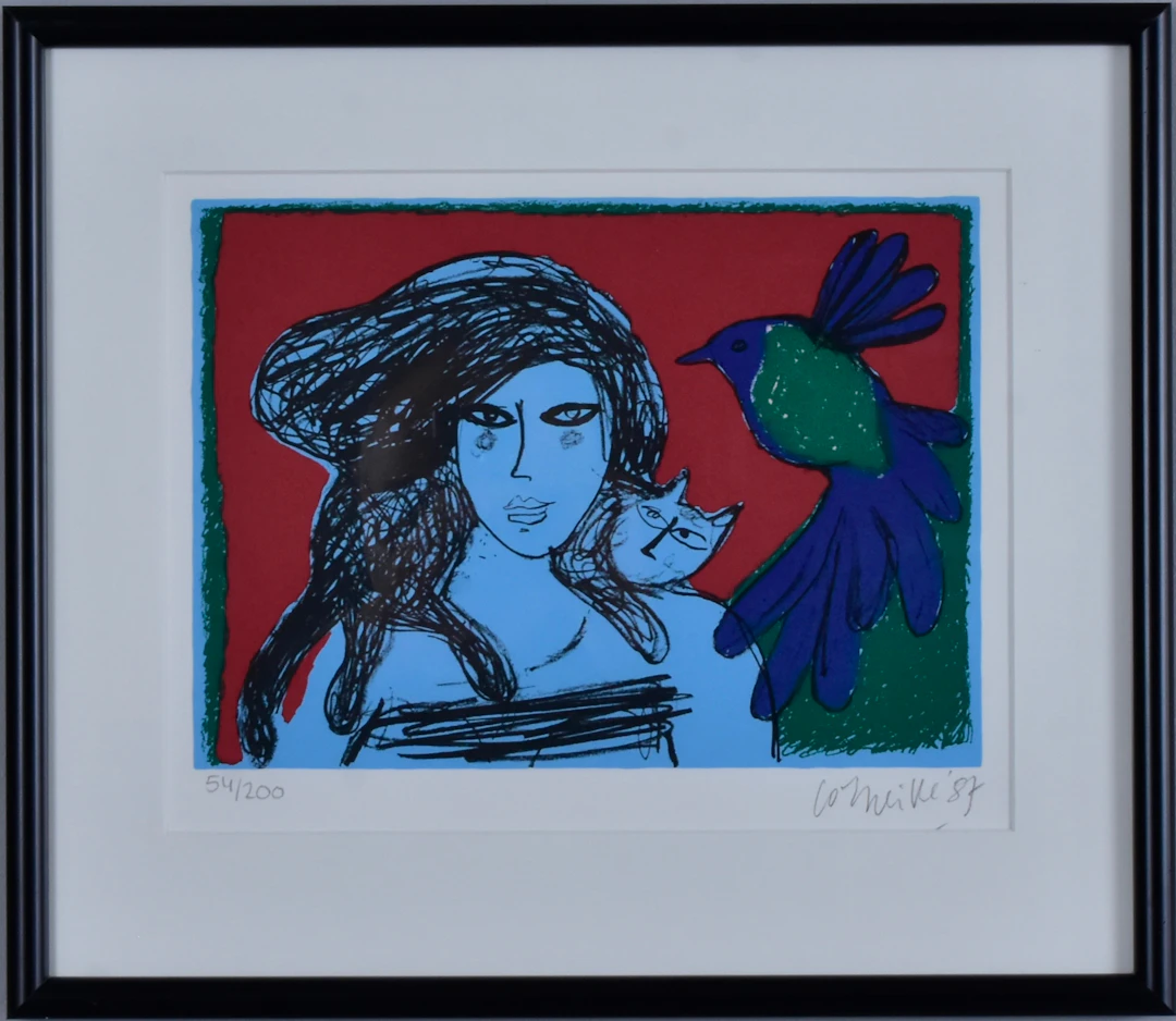GUILLAUME VAN BEVERLOO, "CORNEILLE". Färglitografi.
