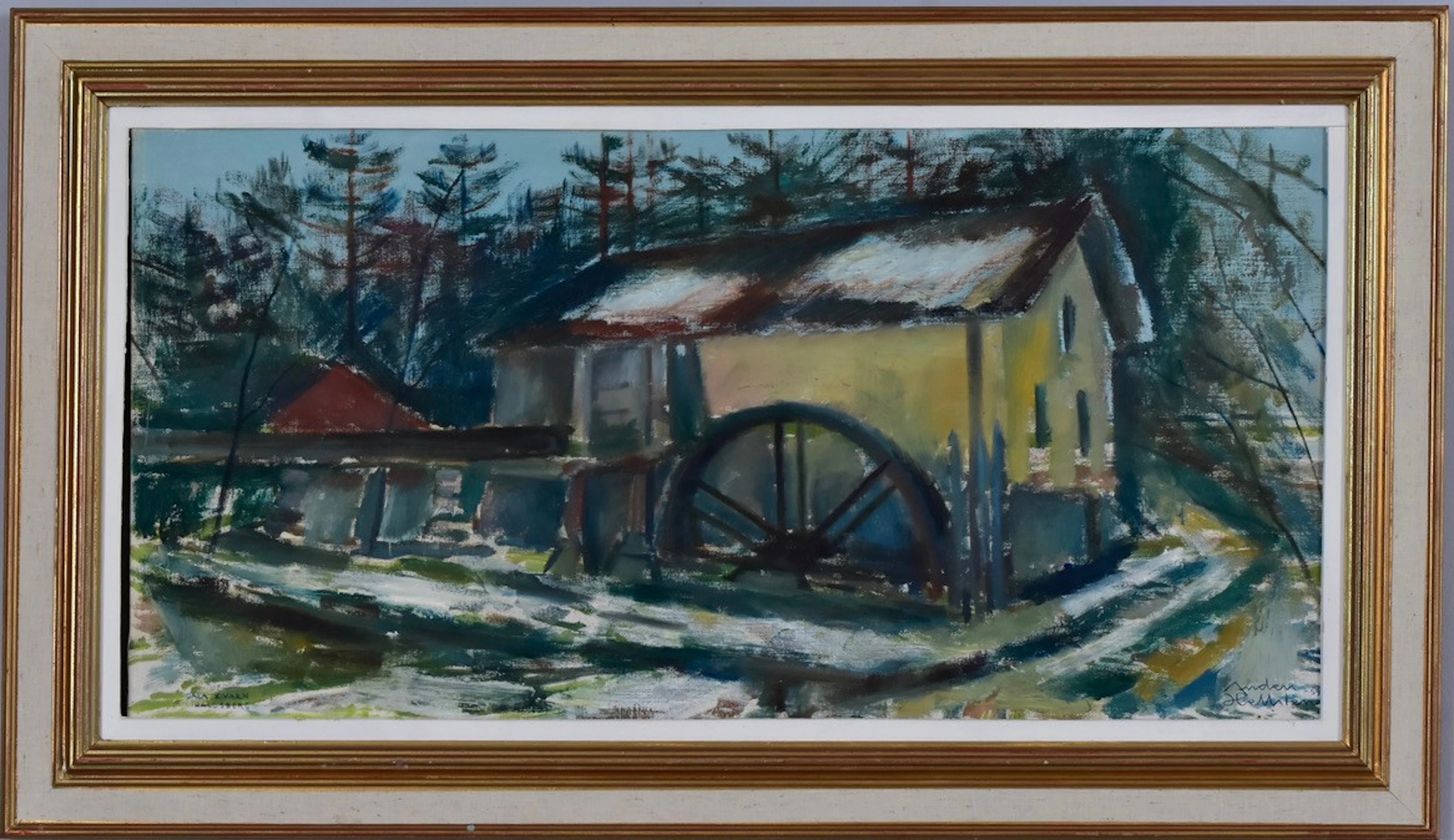 ANDERS HELLSTEN. Olja på duk.
