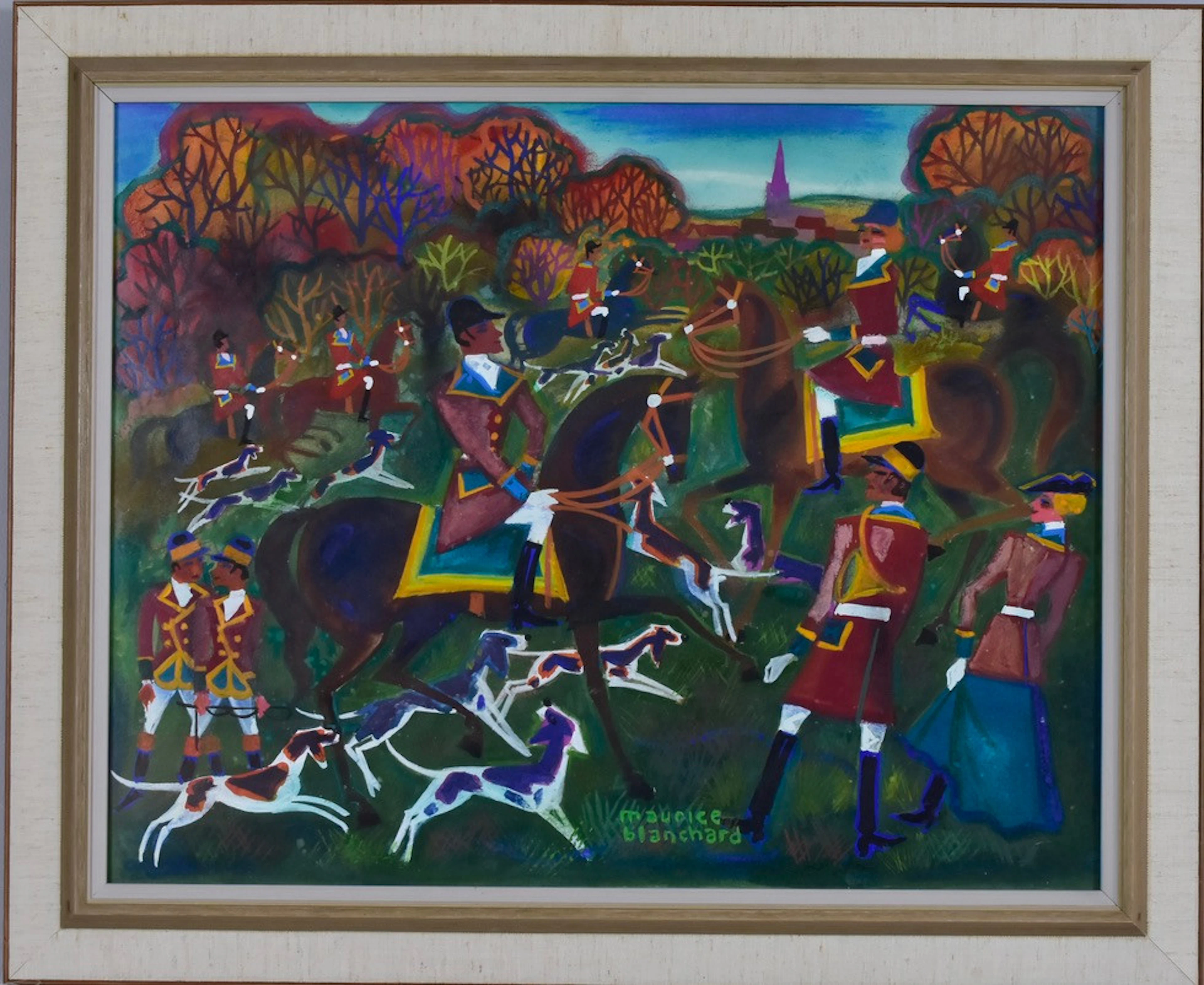 MAURICE BLANCHARD. Gouache.