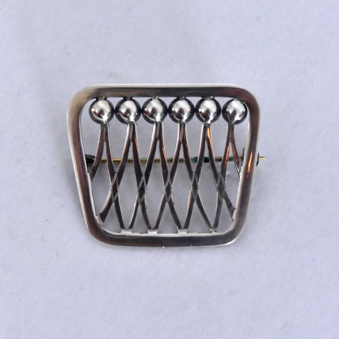 OLLE TORRESTAD. brosch, silver, Halmstad 1955.
