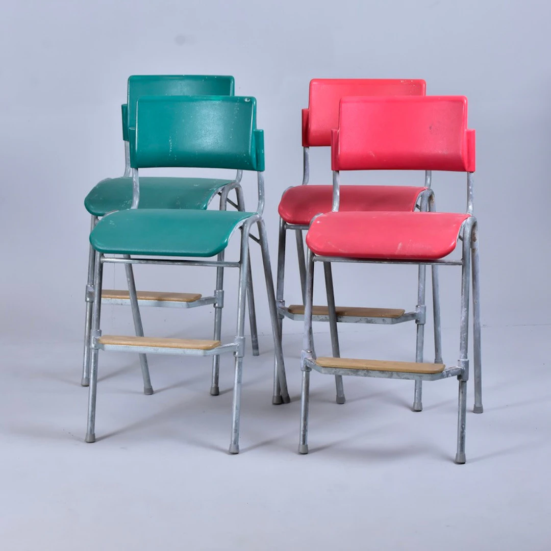 SKOLSTOLAR, 4-stycken, plast/metall, Design Funktion, Sundo.