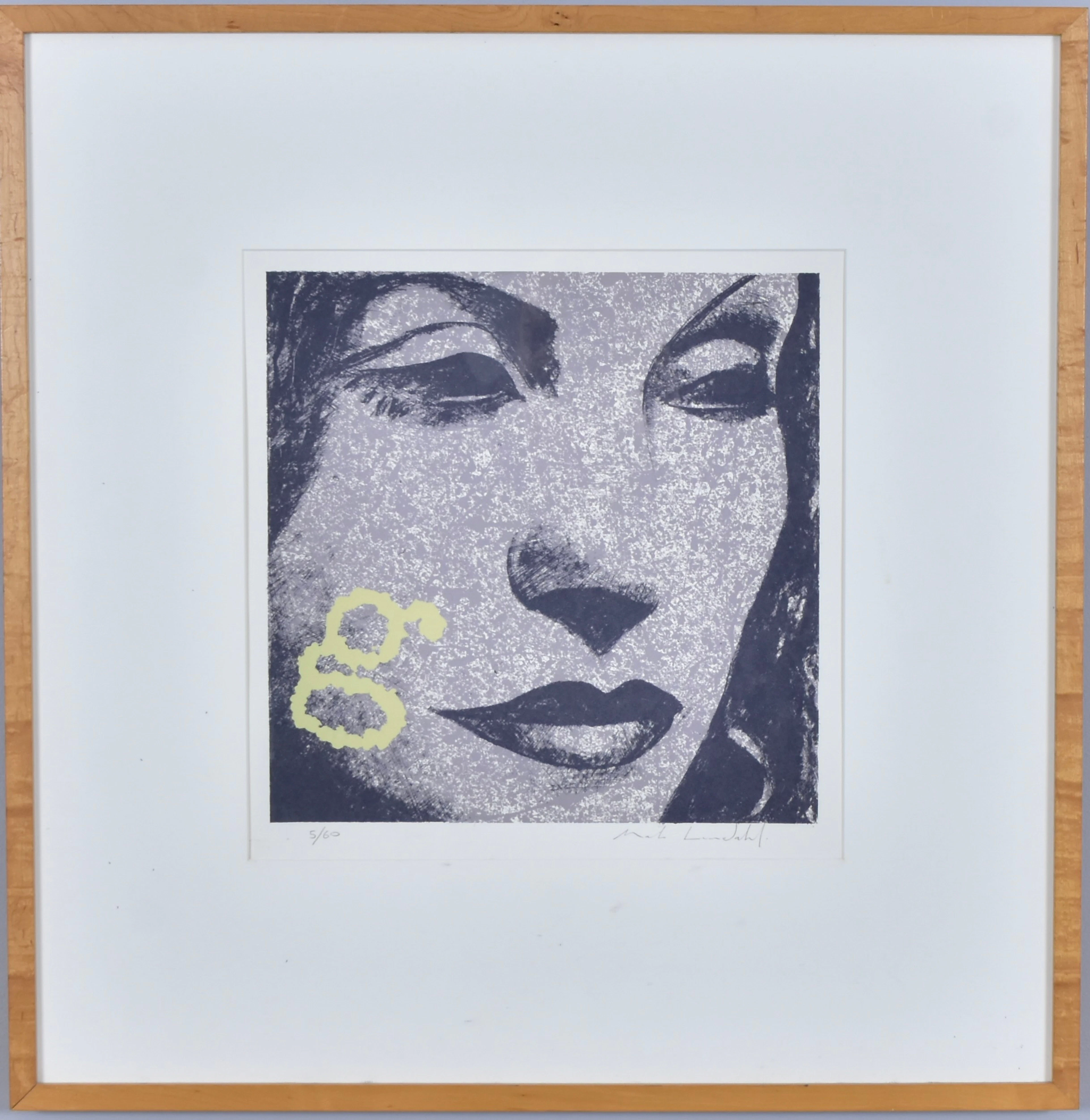MATS LUNDAHL. färgserigrafi, Garbo.