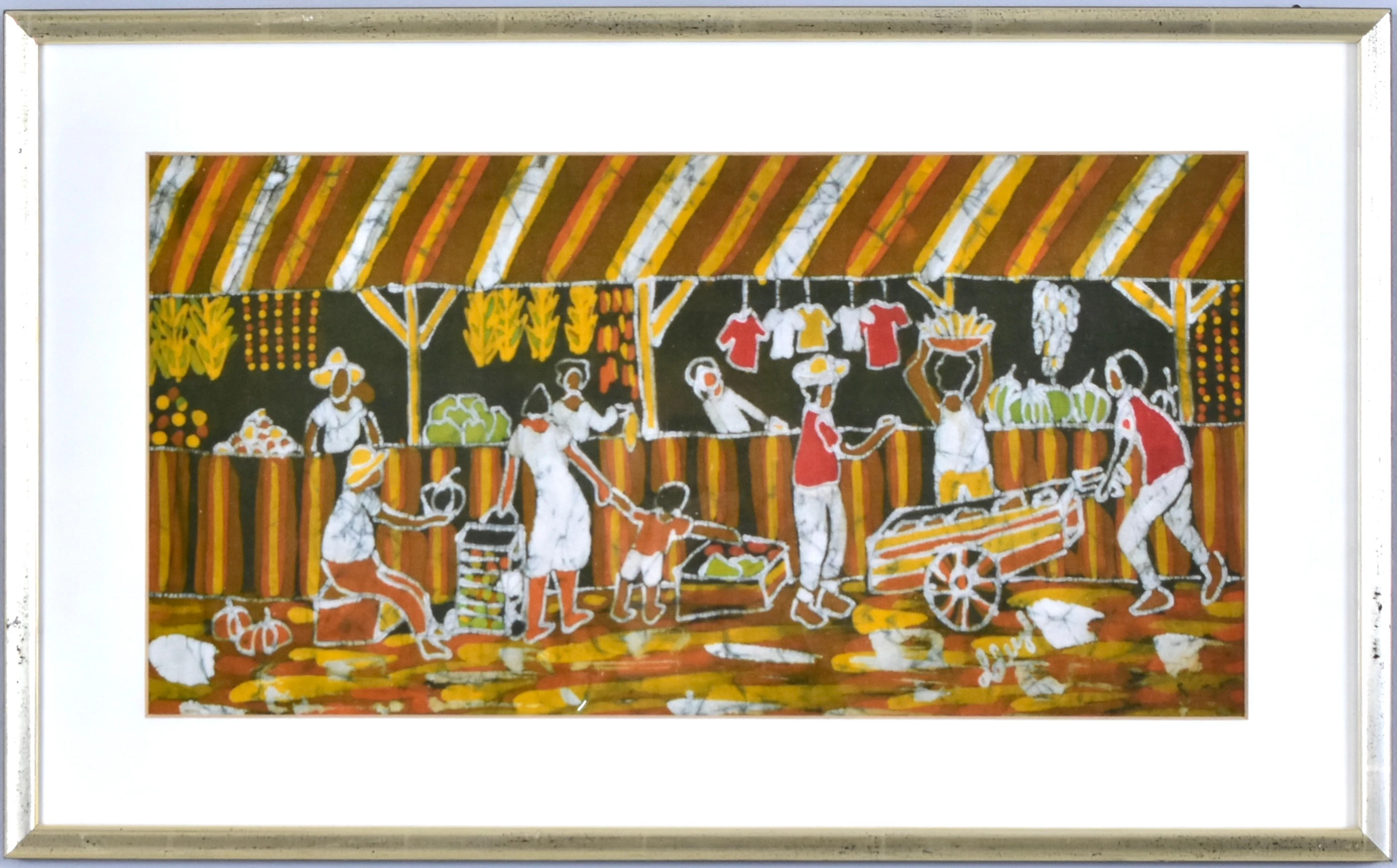 LUIZ MENDES. batiktryck, brasiliansk marknad.