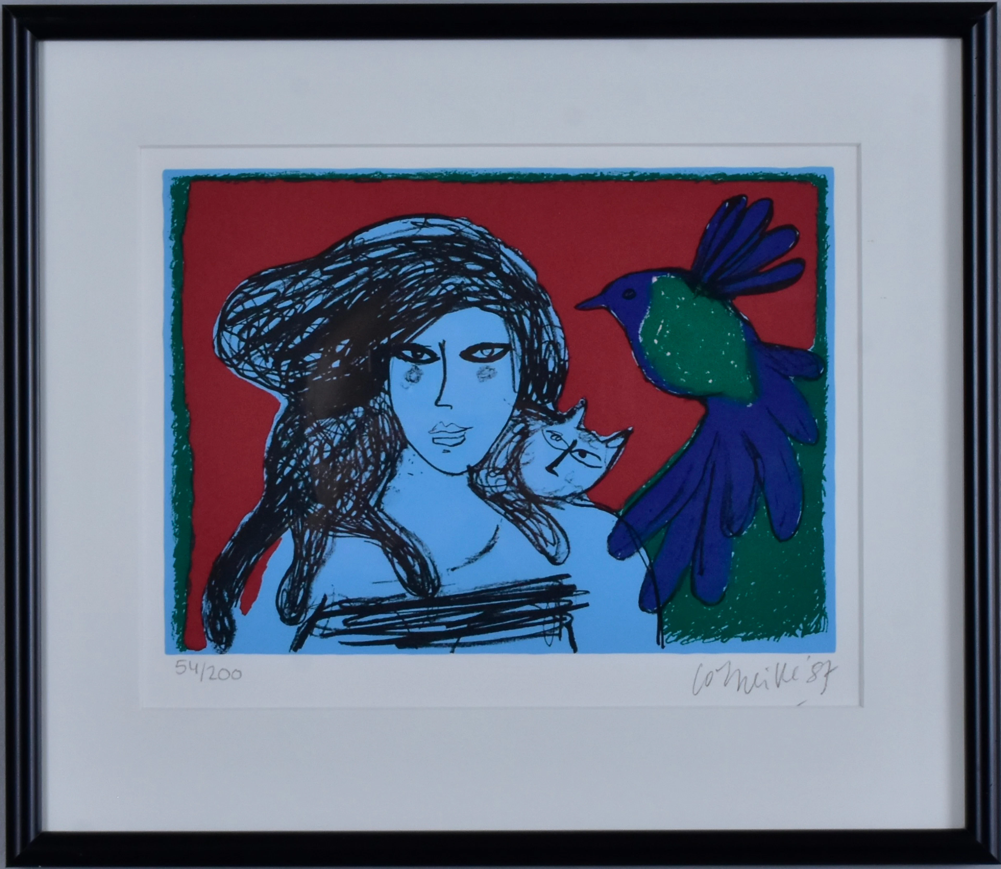 GUILLAUME VAN BEVERLOO, "CORNEILLE". Färglitografi.