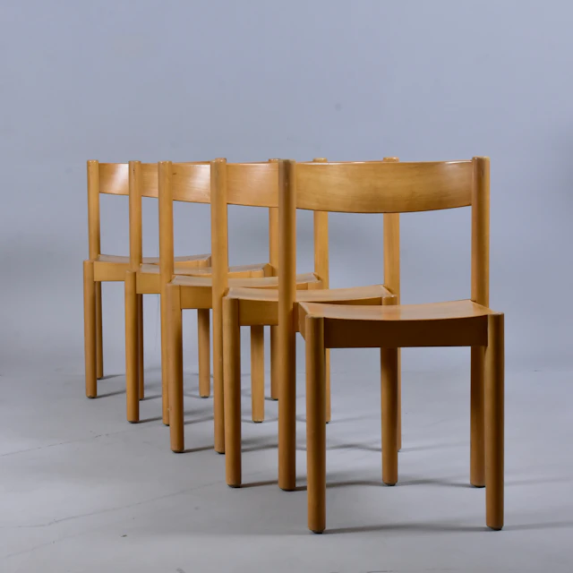 STOLAR, 5-stycken, "Stapelstol USA-1", Bjärnums möbelfabriker, 1960/70-tal.