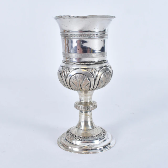 KIDDUSHBÄGARE, silver, Tyskland, 1800-talets 1 hälft eller mitt.