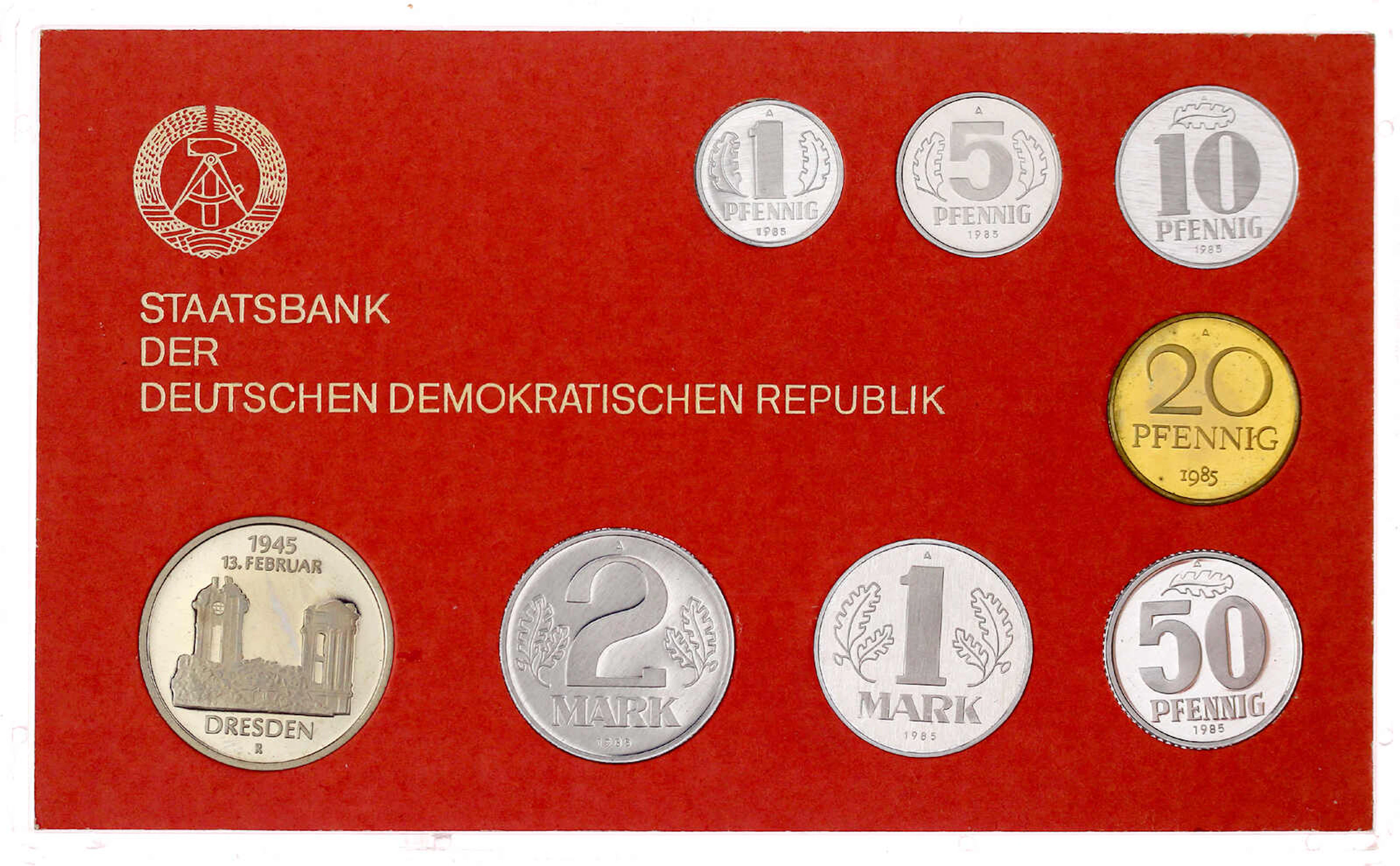 Münzen der Deutschen Demokratischen Republik, Kursmünz- und Gedenksätze