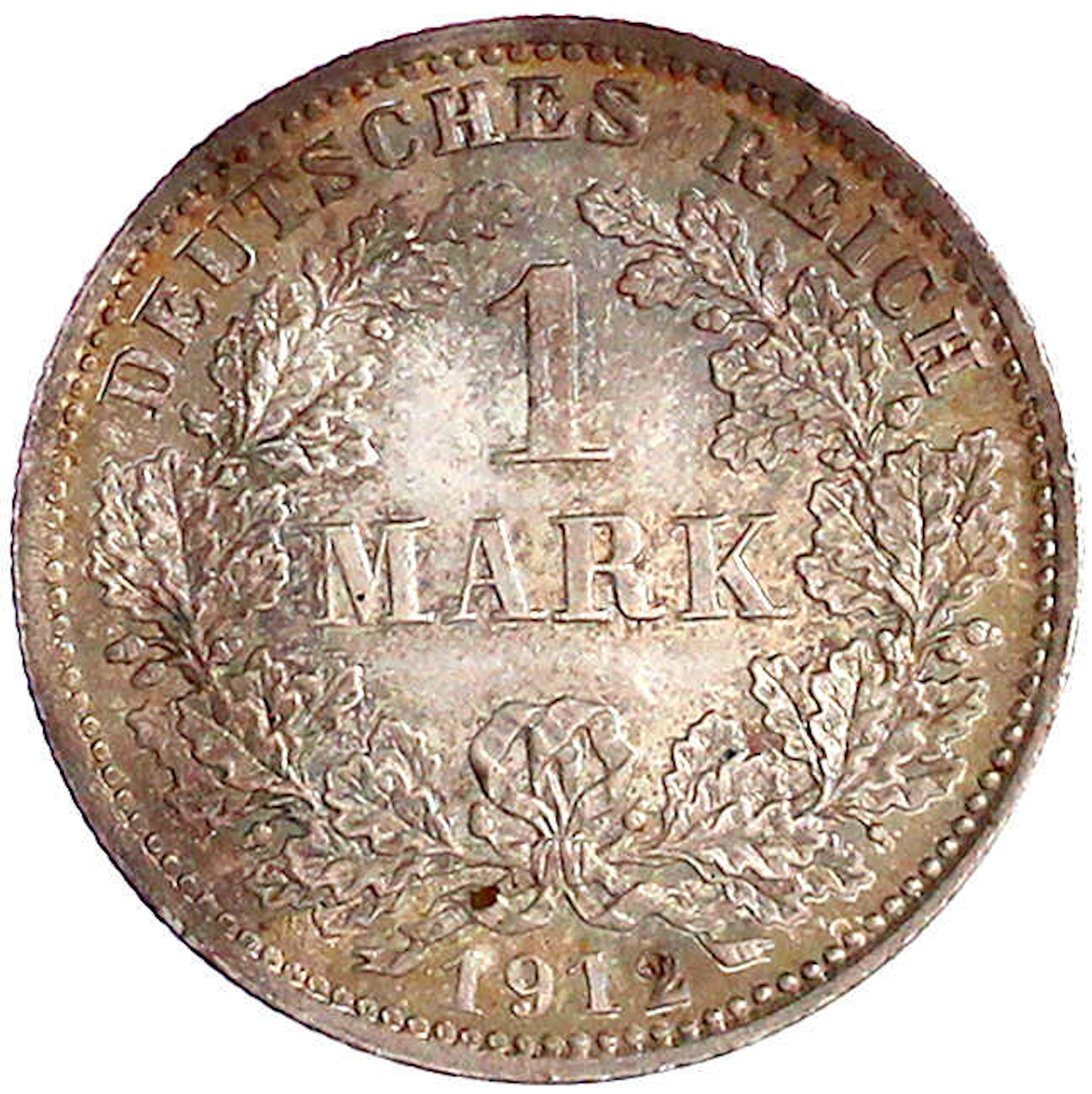 Reichskleinmünzen, 1 Mark großer Adler, Silber 1891-1916