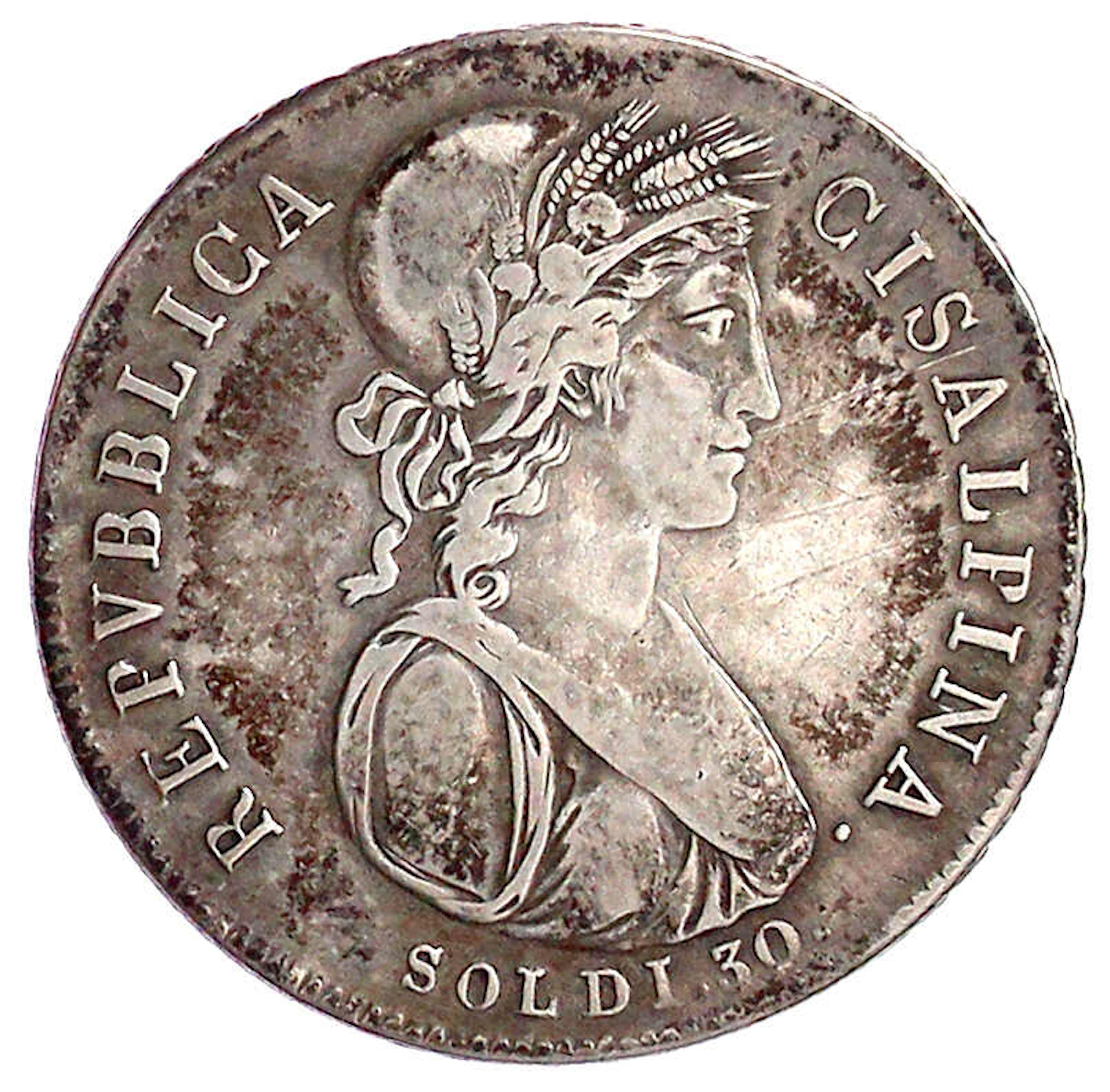 Ausländische Münzen und Medaillen, Italien-Cisalpine Republik, Unter Napoleon