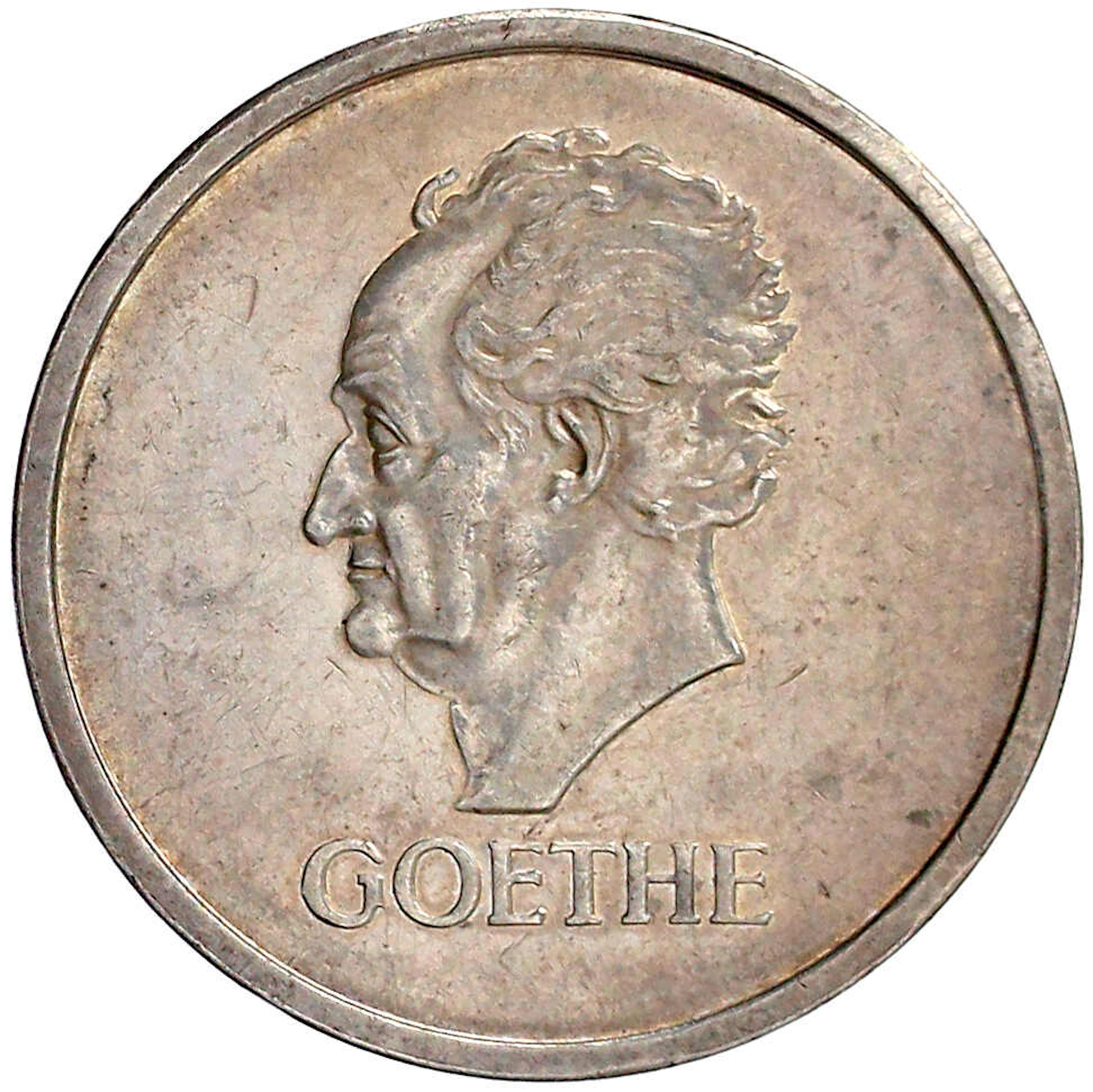 Weimarer Republik, Gedenkmünzen, 5 Reichsmark Goethe