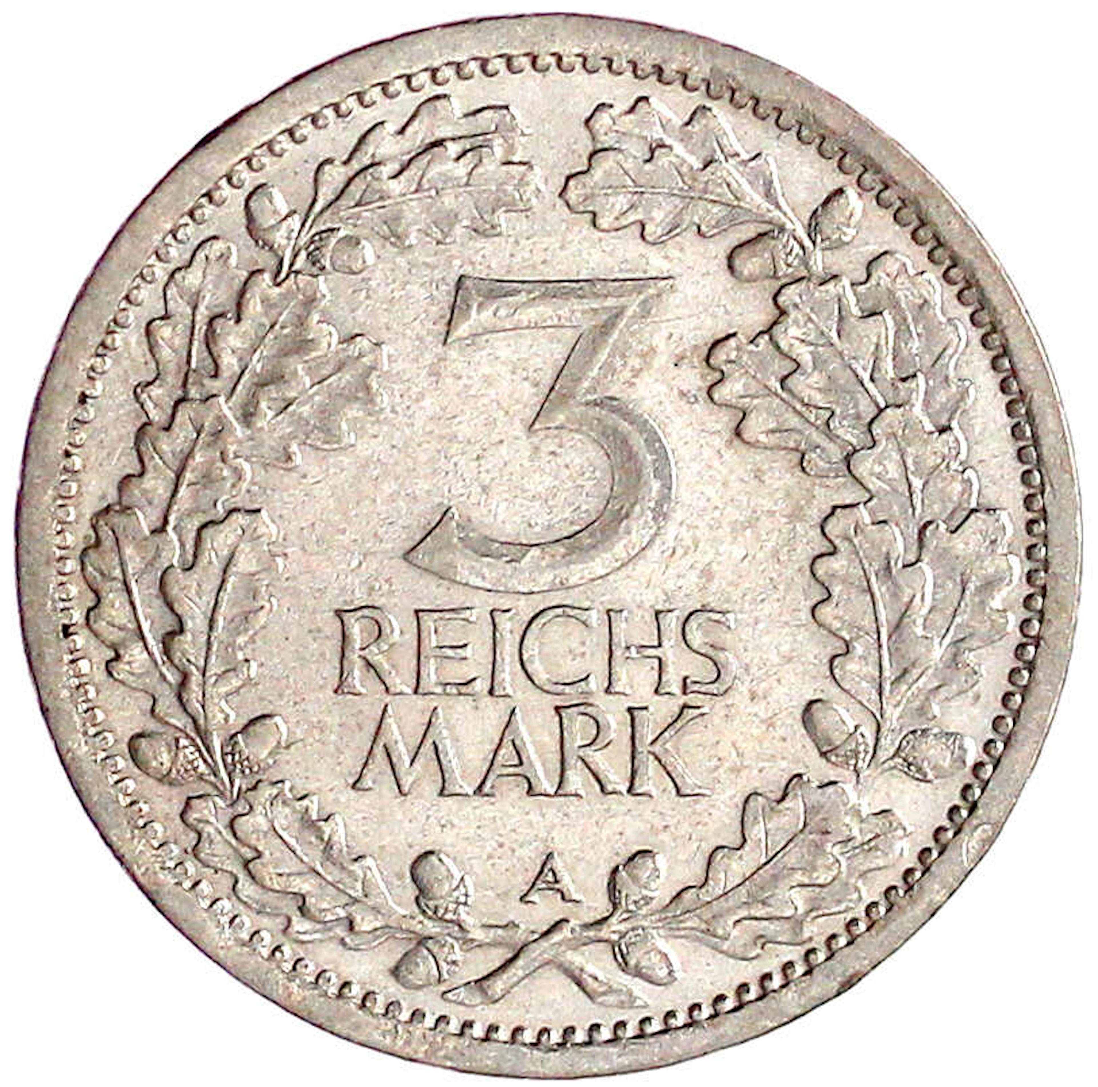 Weimarer Republik, Kursmünzen, 3 Reichsmark, Silber 1931-1933