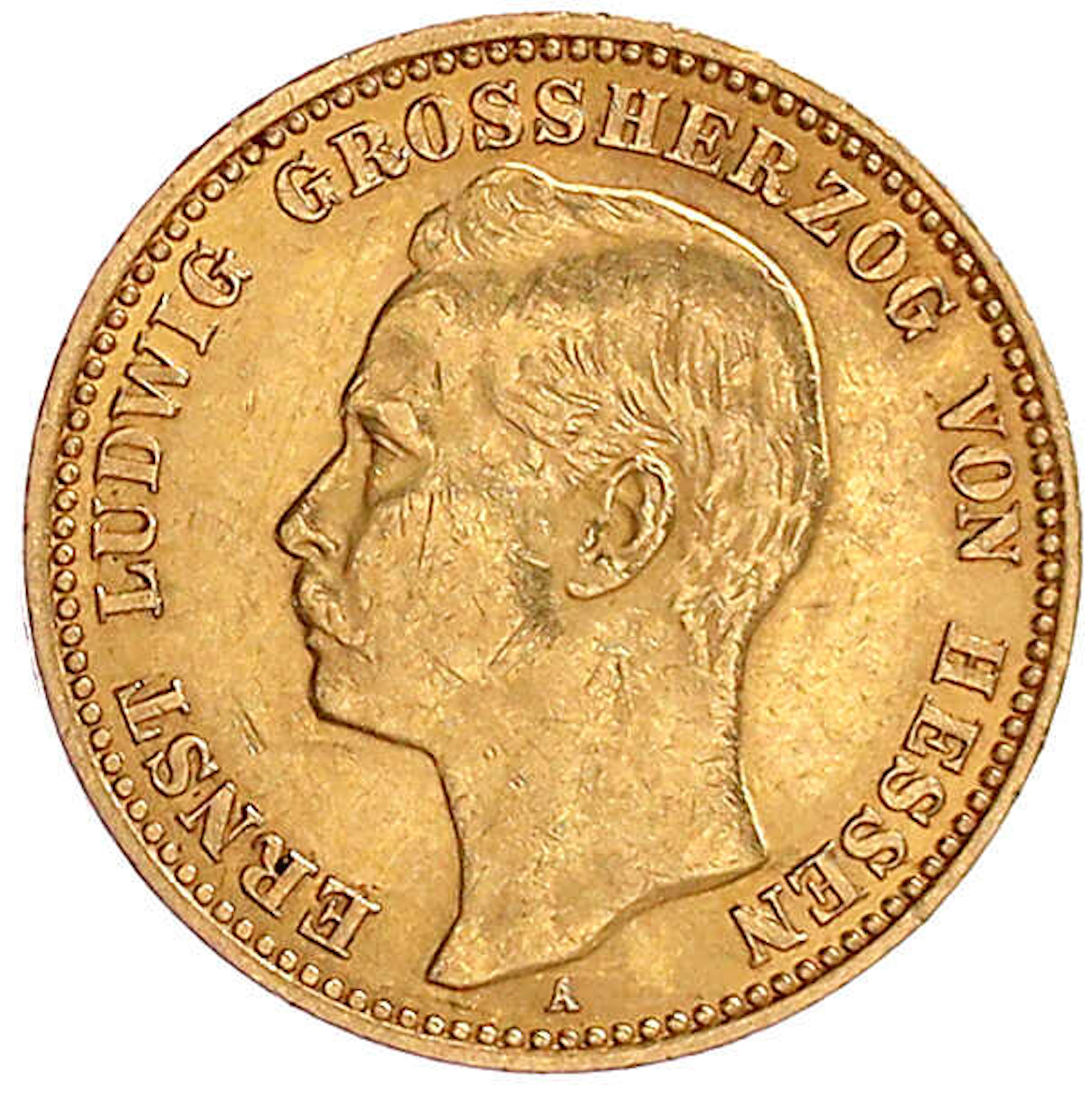 Reichsgoldmünzen, Hessen, Ernst Ludwig, 1892-1918