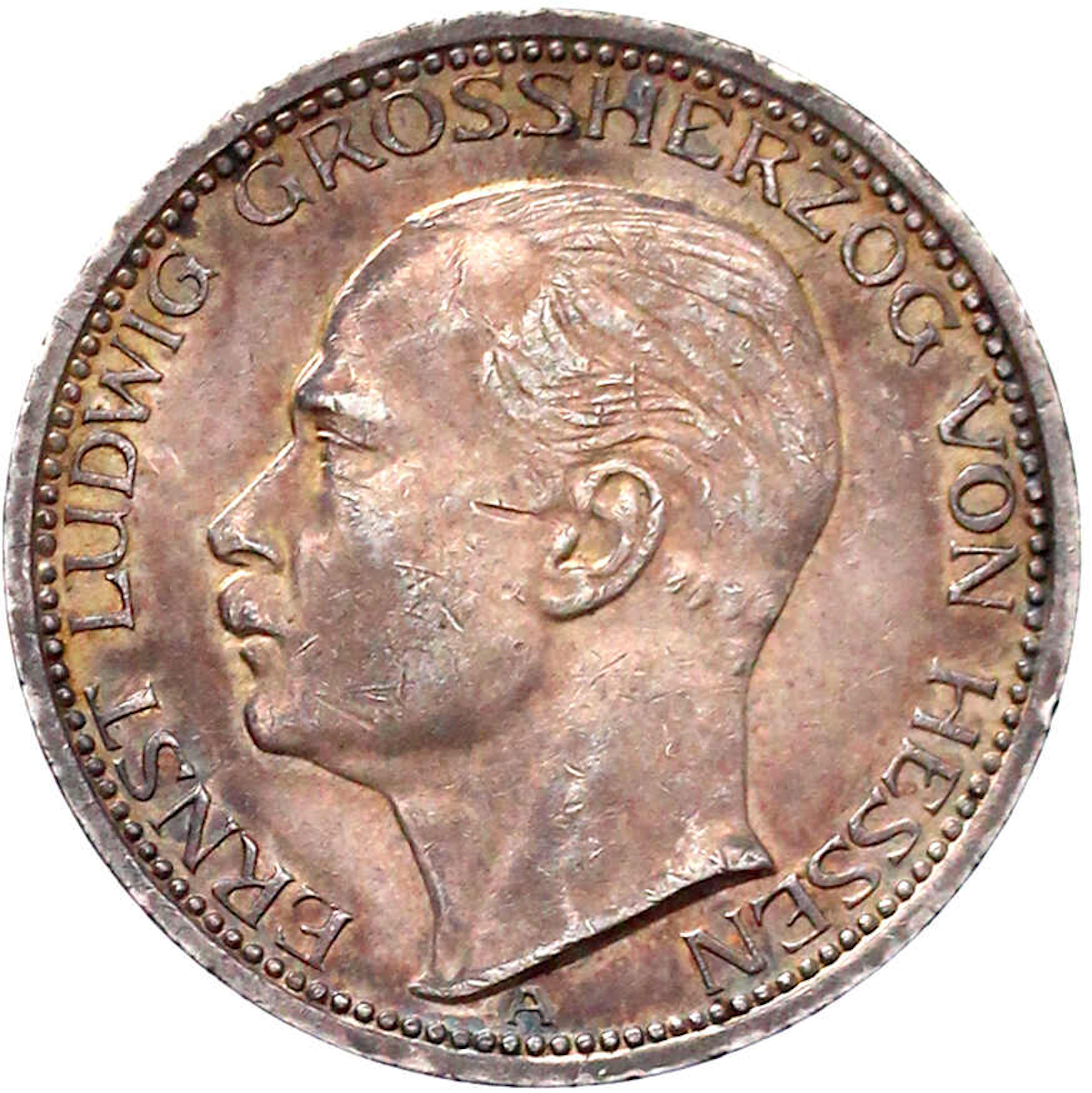 Reichssilbermünzen J. 19-178, Hessen, Ernst Ludwig, 1892-1918