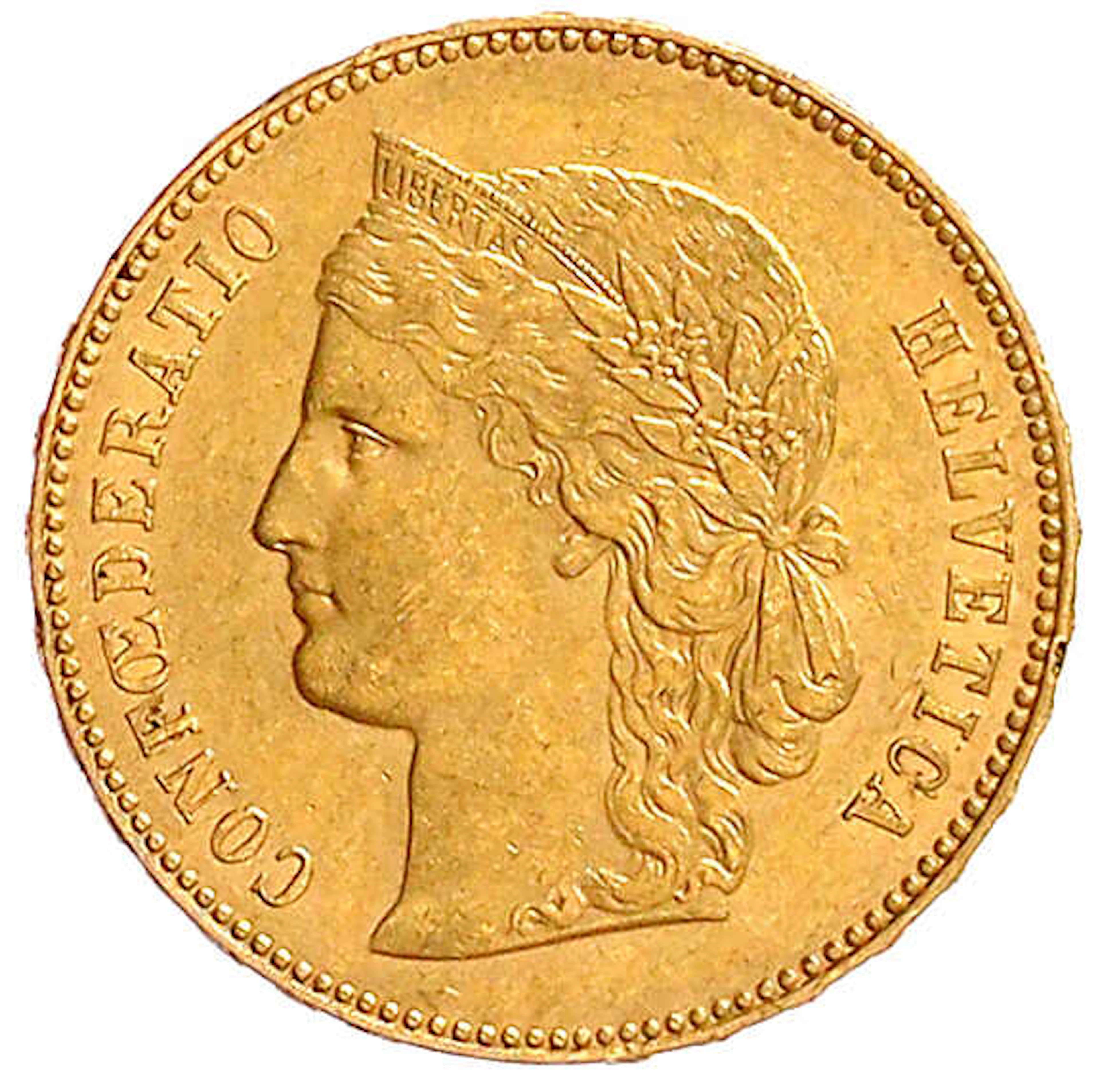 Ausländische Goldmünzen und -medaillen, Schweiz, Eidgenossenschaft, seit 1850