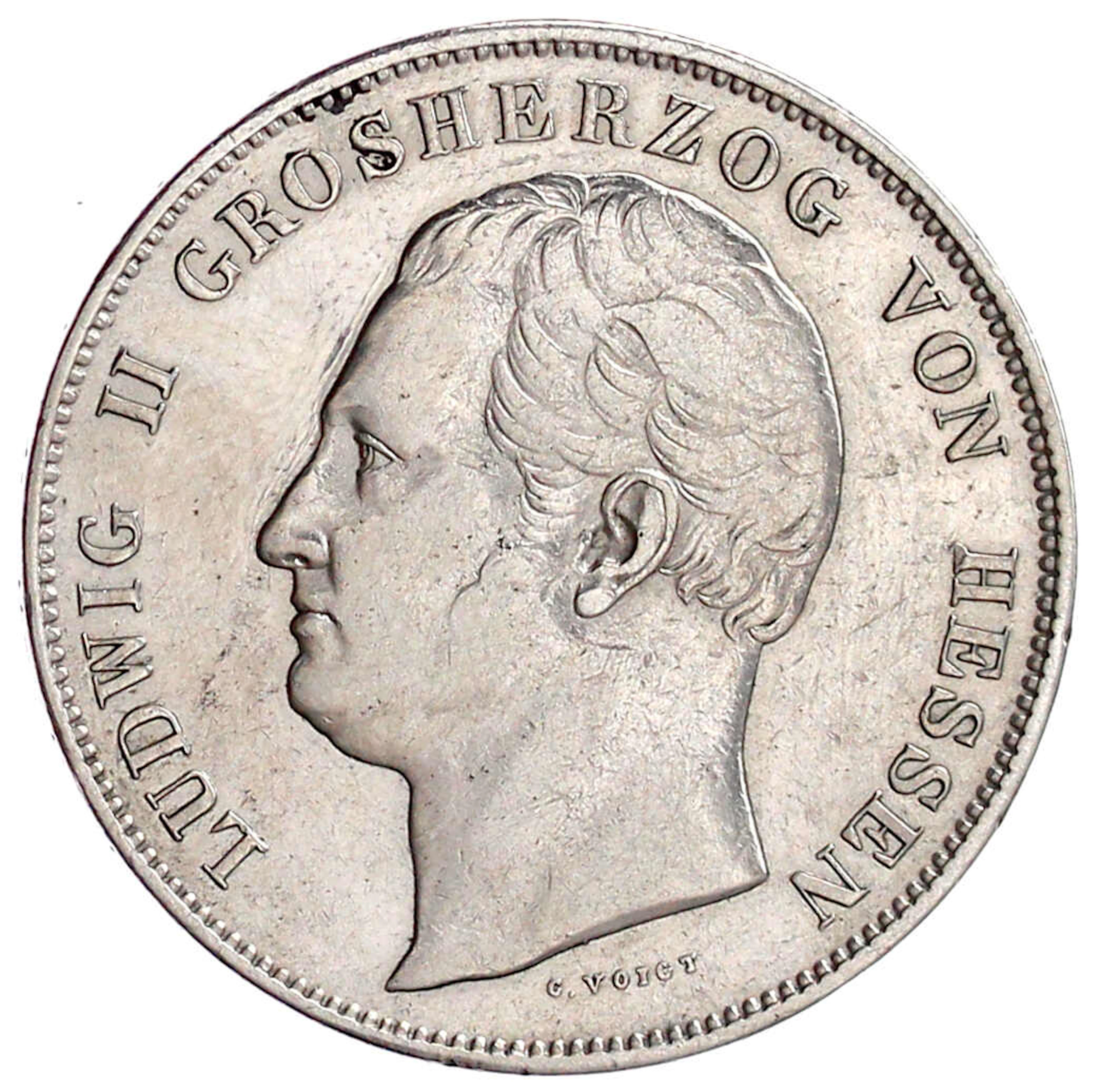 Altdeutsche Münzen und Medaillen, Hessen-Darmstadt, Ludwig II., 1830-1848