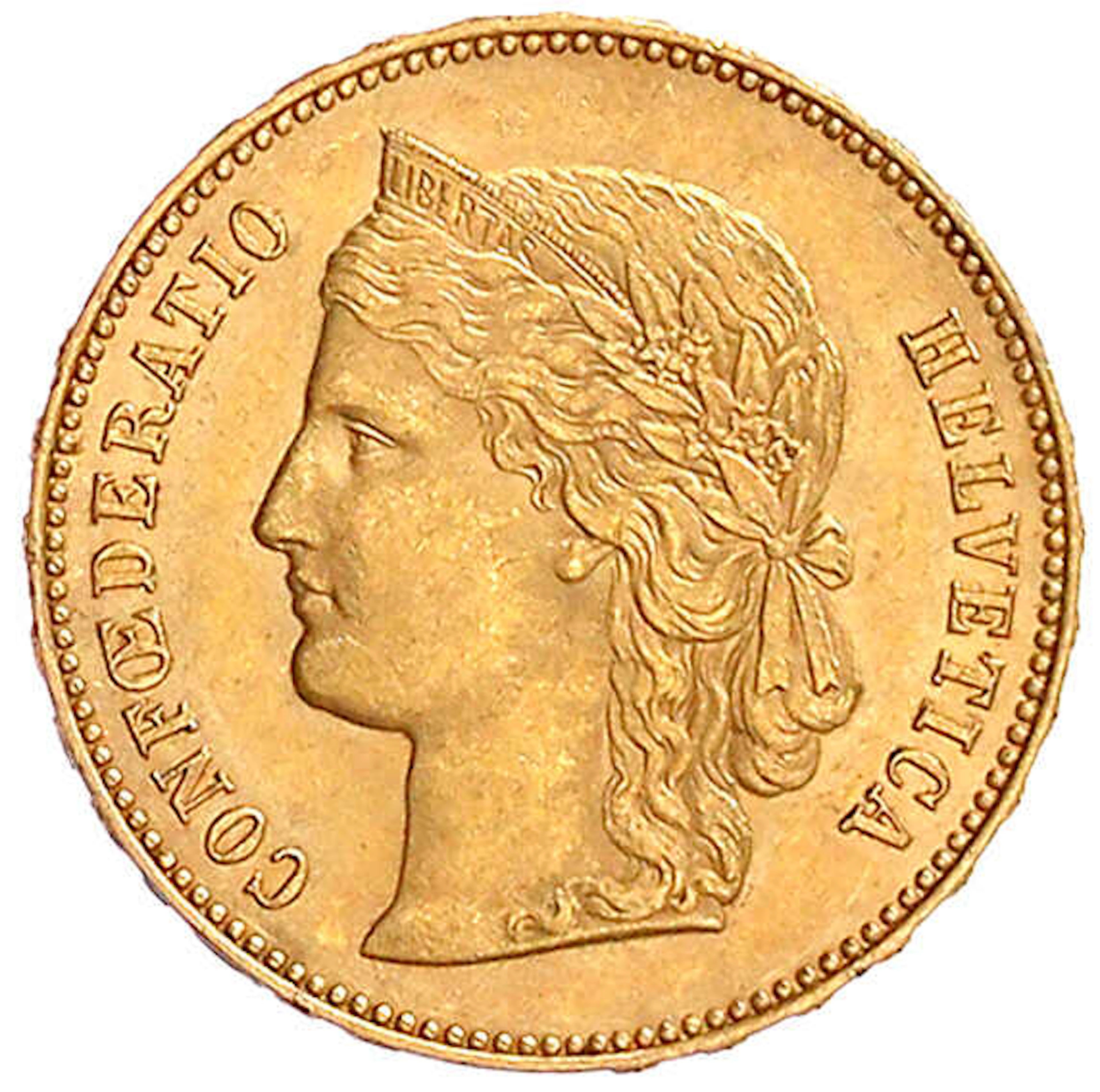Ausländische Goldmünzen und -medaillen, Schweiz, Eidgenossenschaft, seit 1850