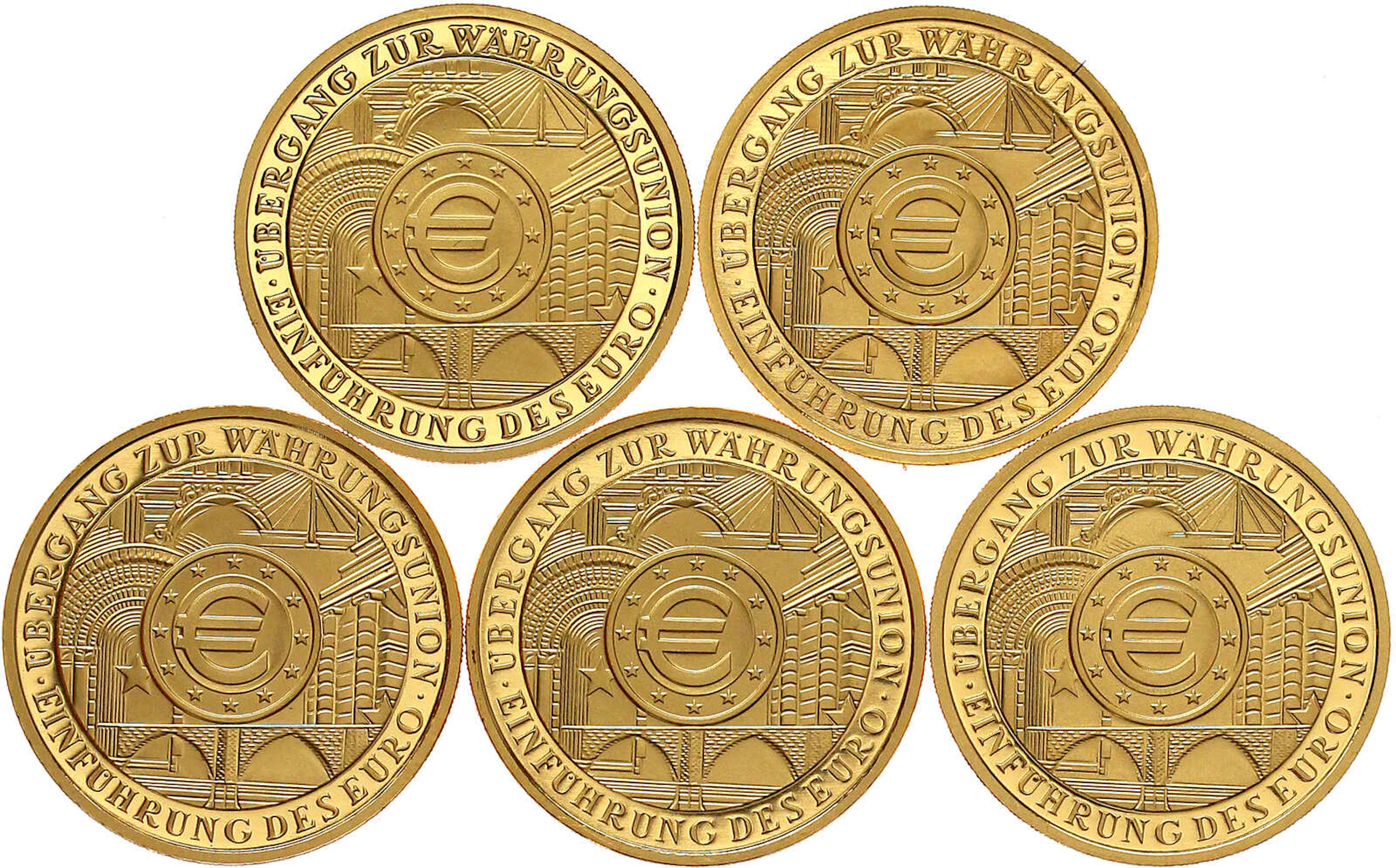 Goldmünzen der Bundesrepublik Deutschland, Euro, ab 2002