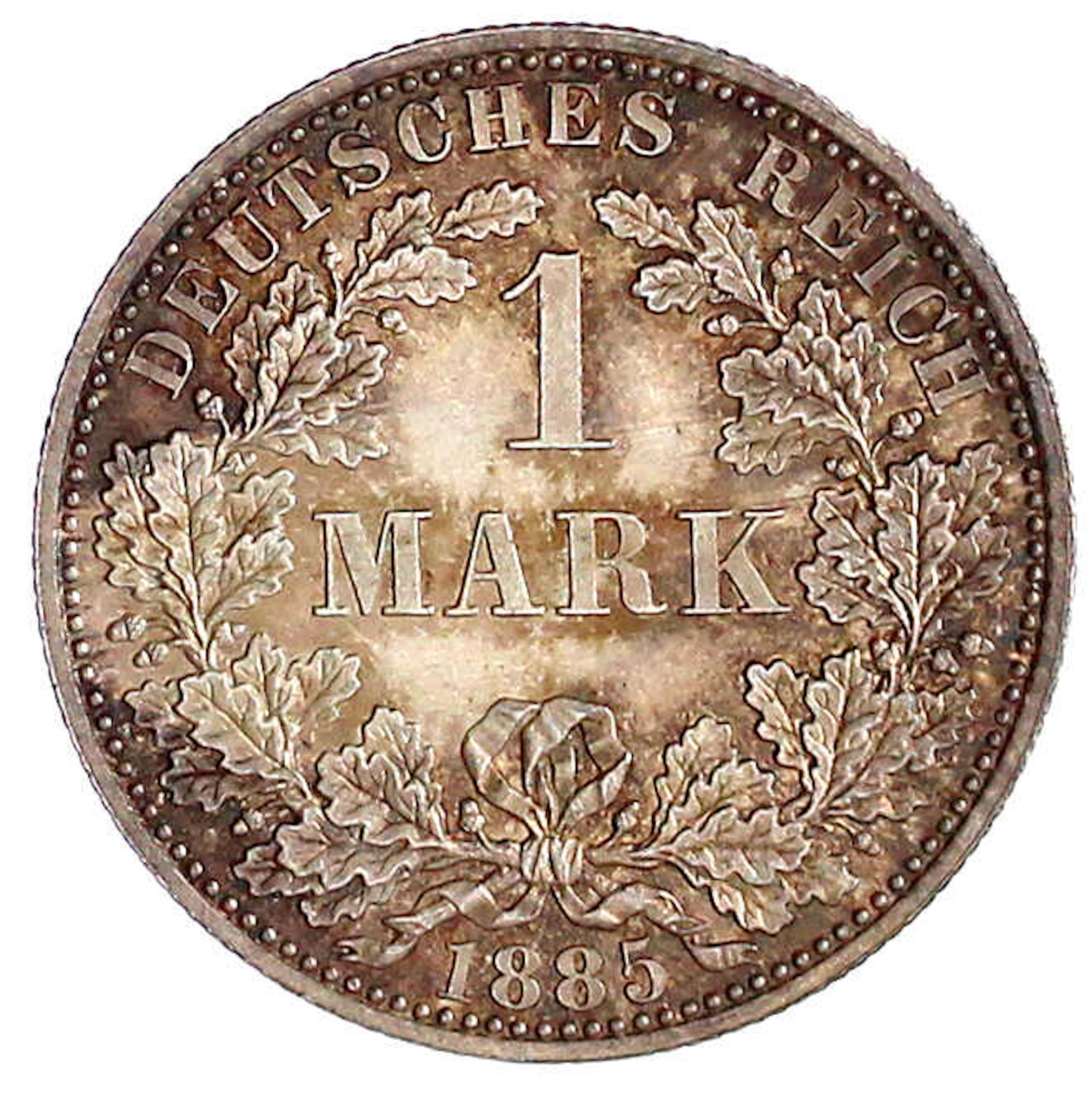 Reichskleinmünzen, 1 Mark kleiner Adler, Silber 1873-1887