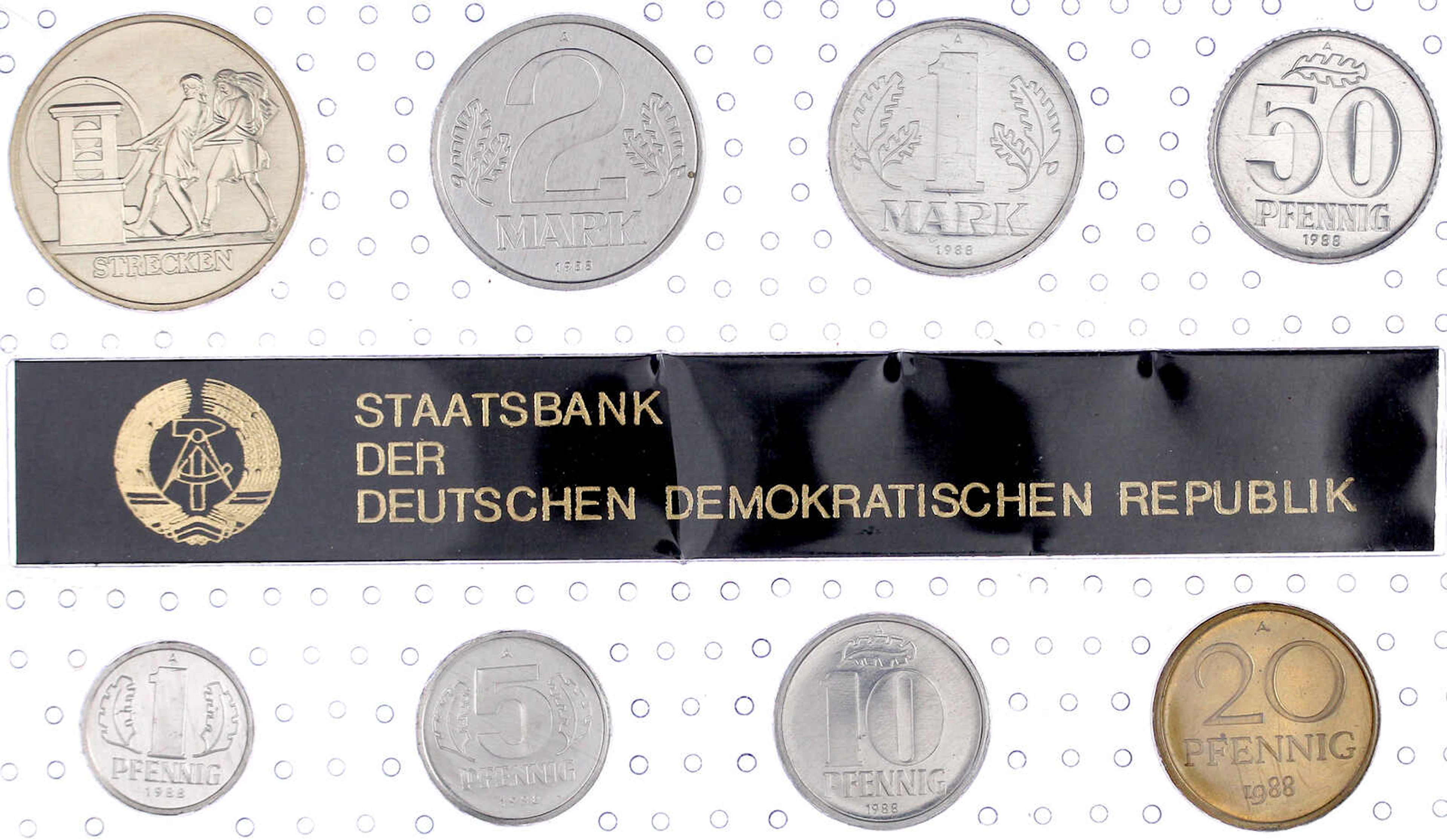 Münzen der Deutschen Demokratischen Republik, Kursmünz- und Gedenksätze