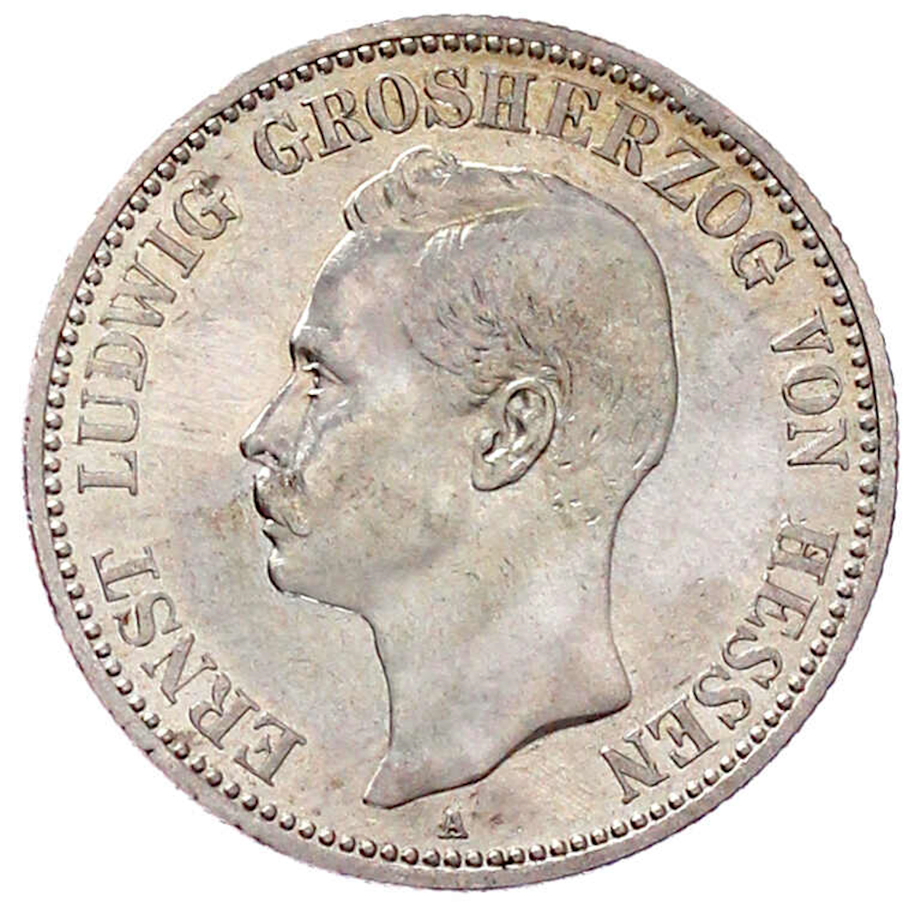 Reichssilbermünzen J. 19-178, Hessen, Ernst Ludwig, 1892-1918