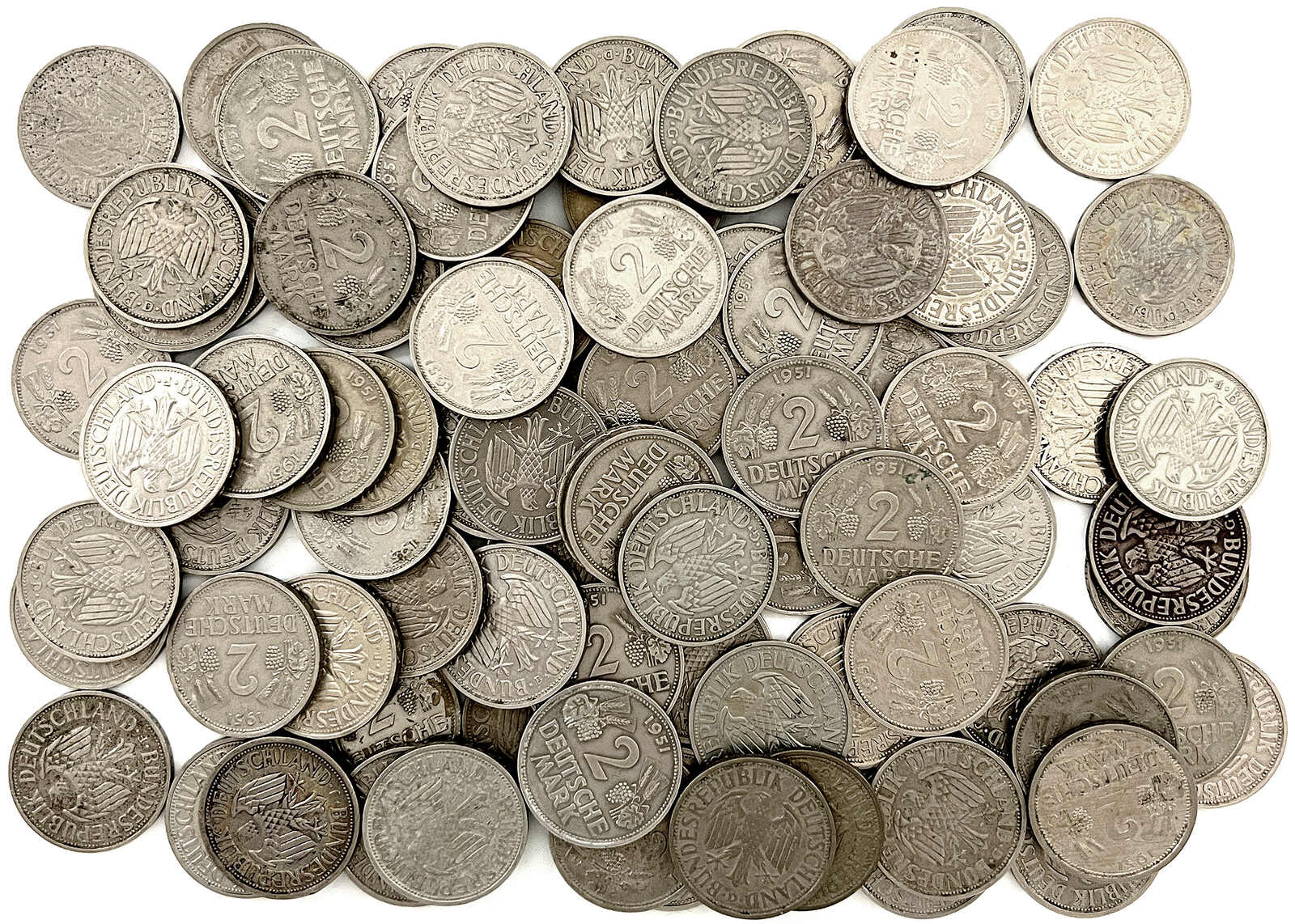 Münzen der Bundesrepublik Deutschland, Kursmünzen, 2 Deutsche Mark