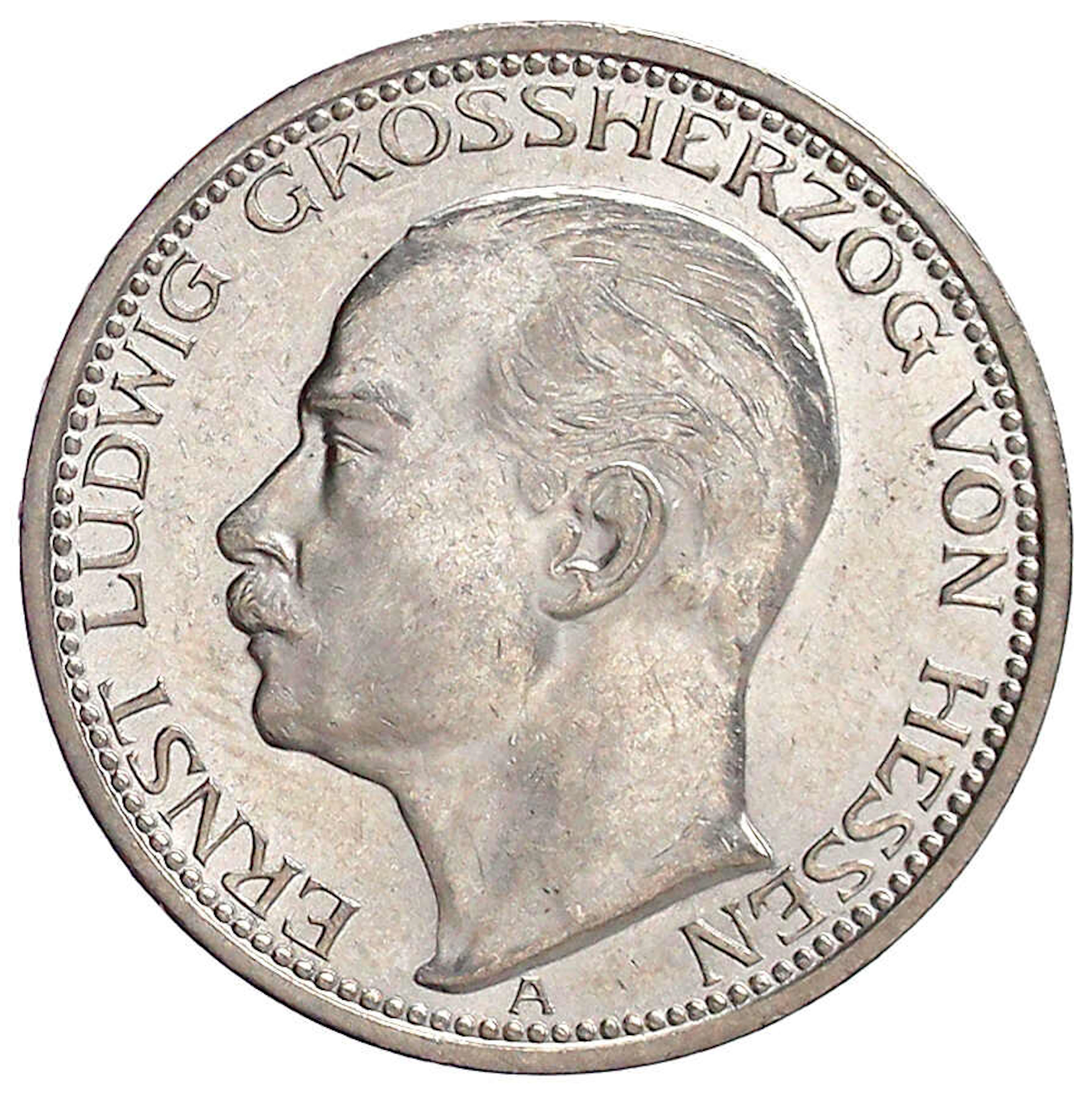 Reichssilbermünzen J. 19-178, Hessen, Ernst Ludwig, 1892-1918