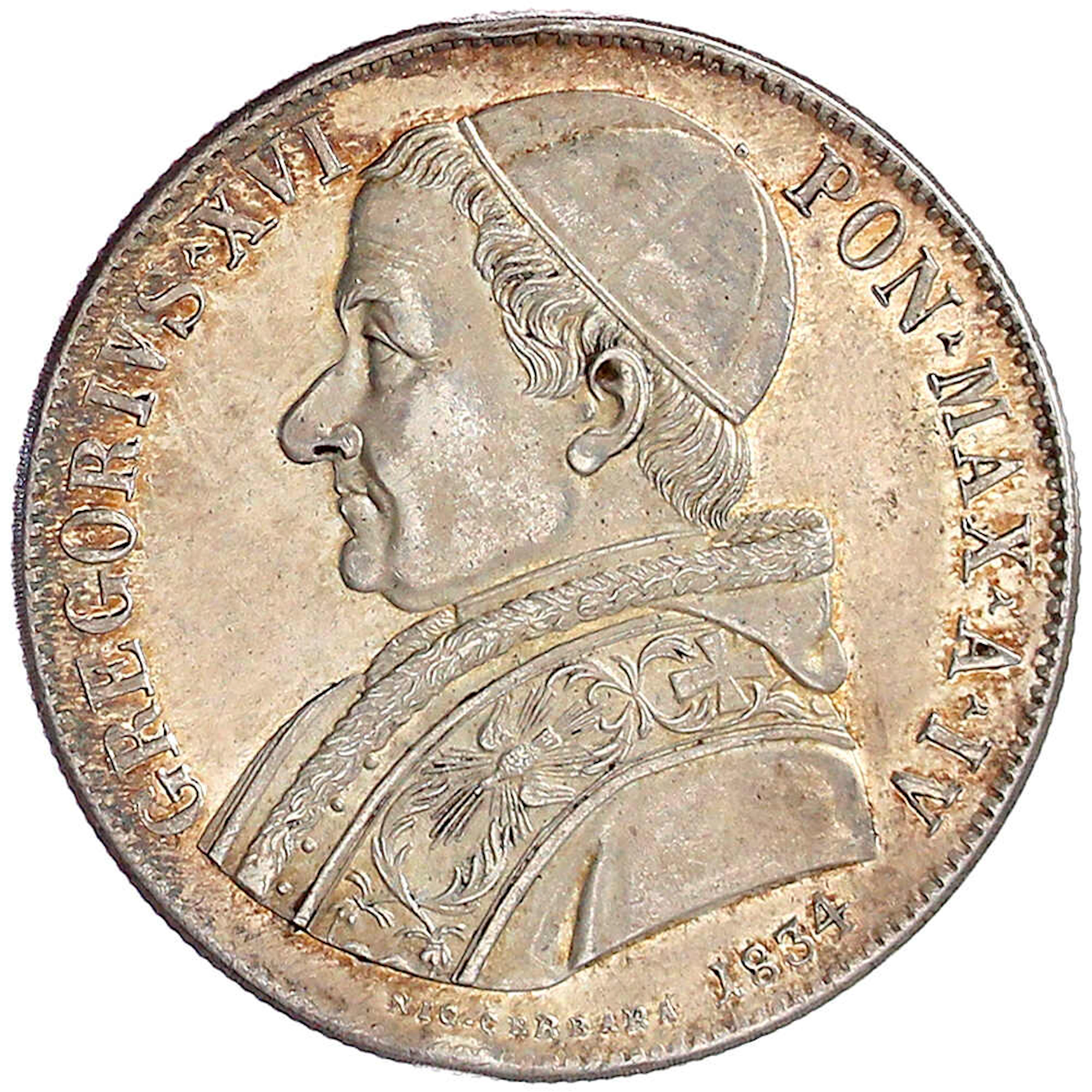 Ausländische Münzen und Medaillen, Italien-Kirchenstaat, Gregor XVI., 1831-1846