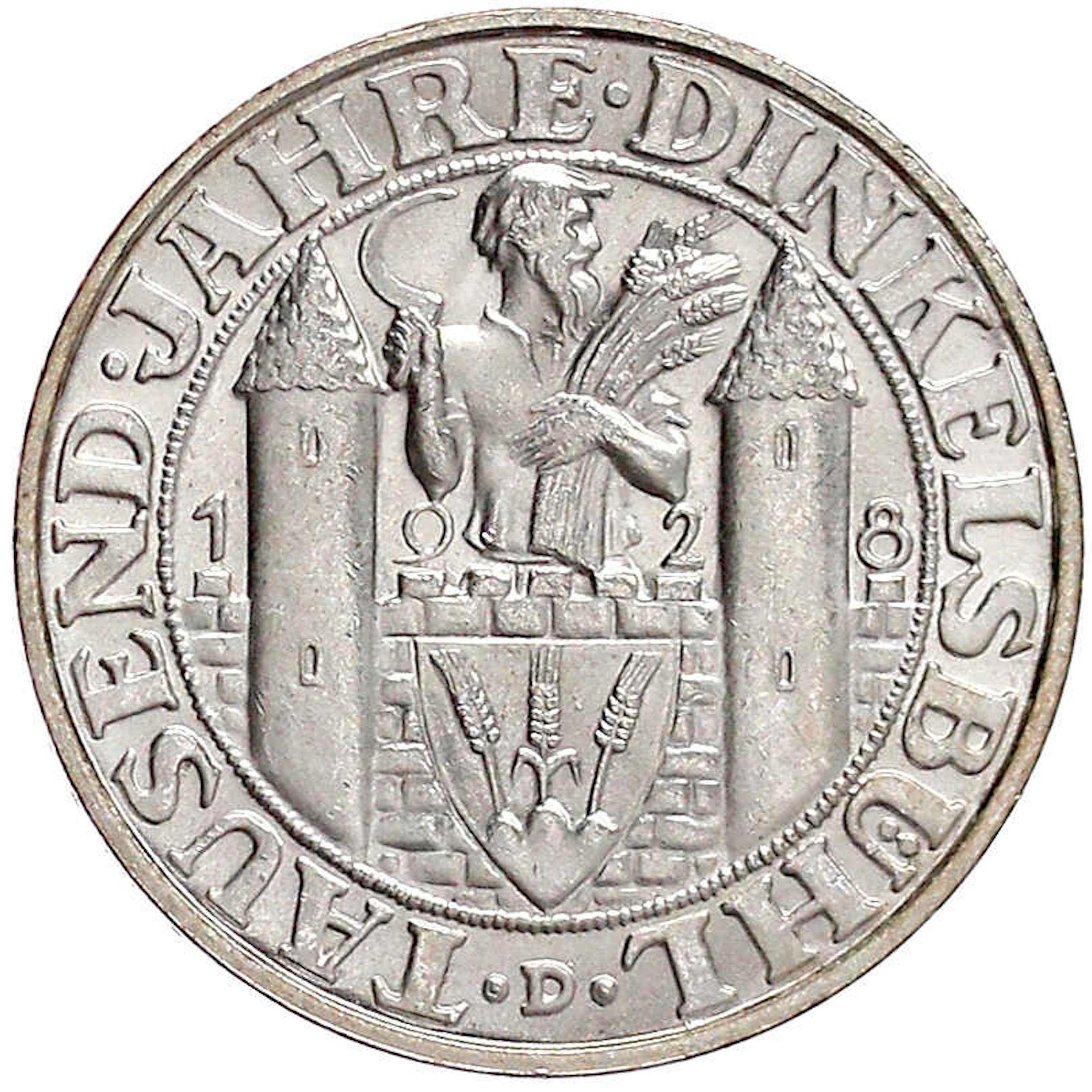 Weimarer Republik, Gedenkmünzen, 3 Reichsmark Dinkelsbühl