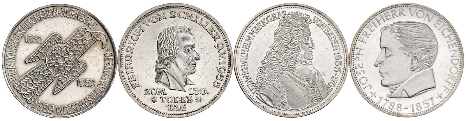 Münzen der Bundesrepublik Deutschland, Gedenkmünzen, 5 Deutsche Mark