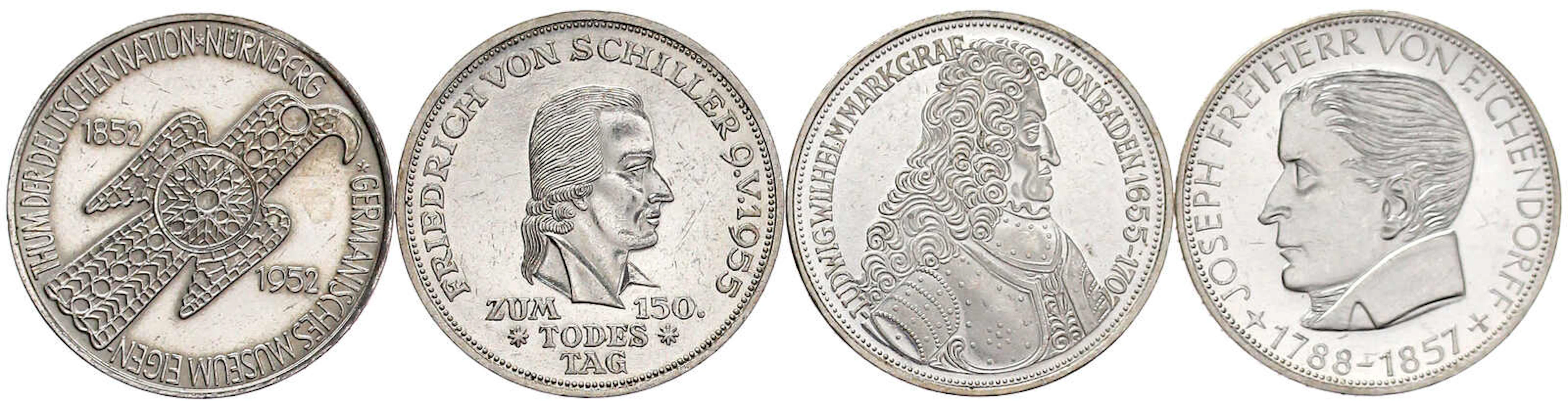 Münzen der Bundesrepublik Deutschland, Gedenkmünzen, 5 Deutsche Mark