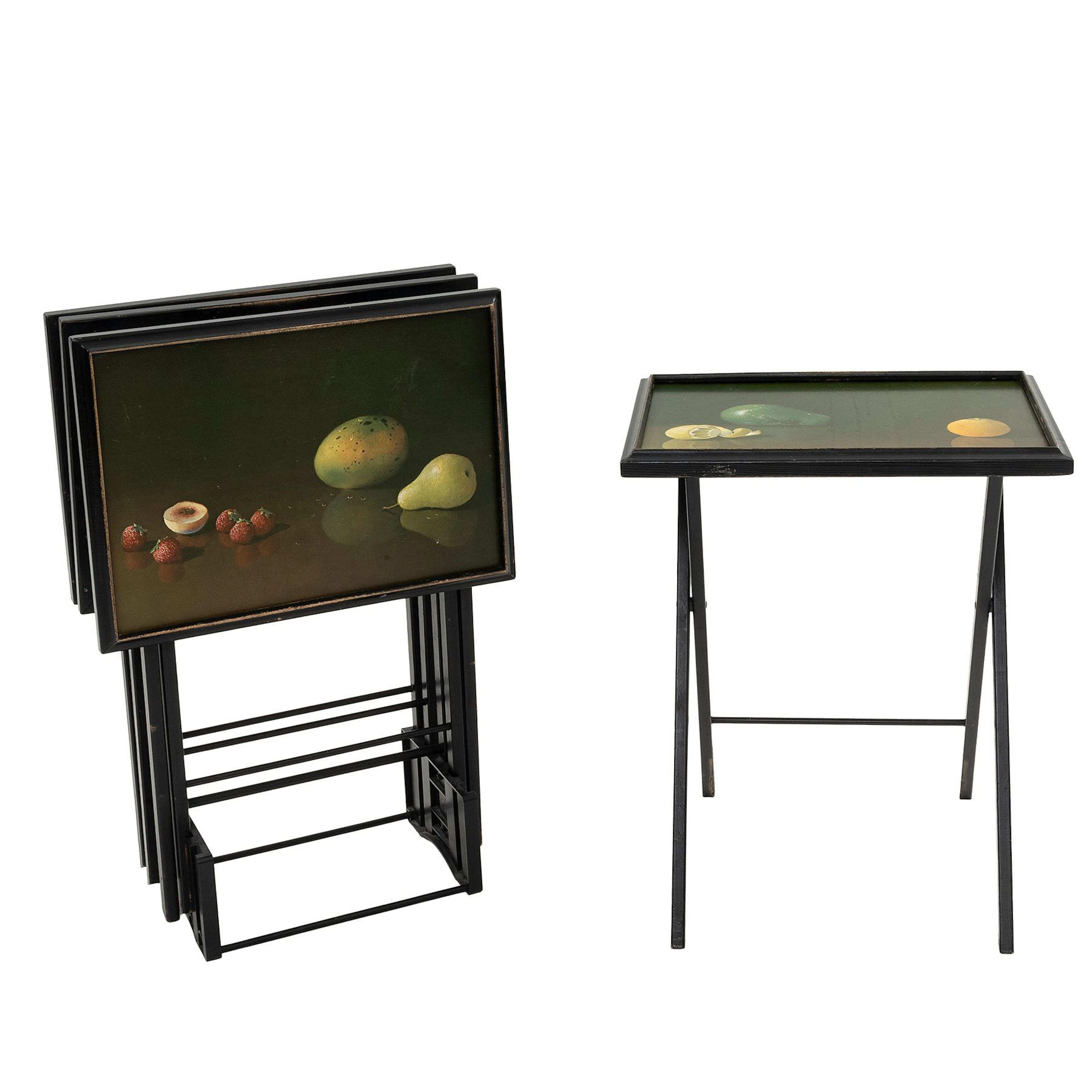JUEGO DE MESAS DE SERVICIO, EE. UU, SXX. De la marca Artex. En madera