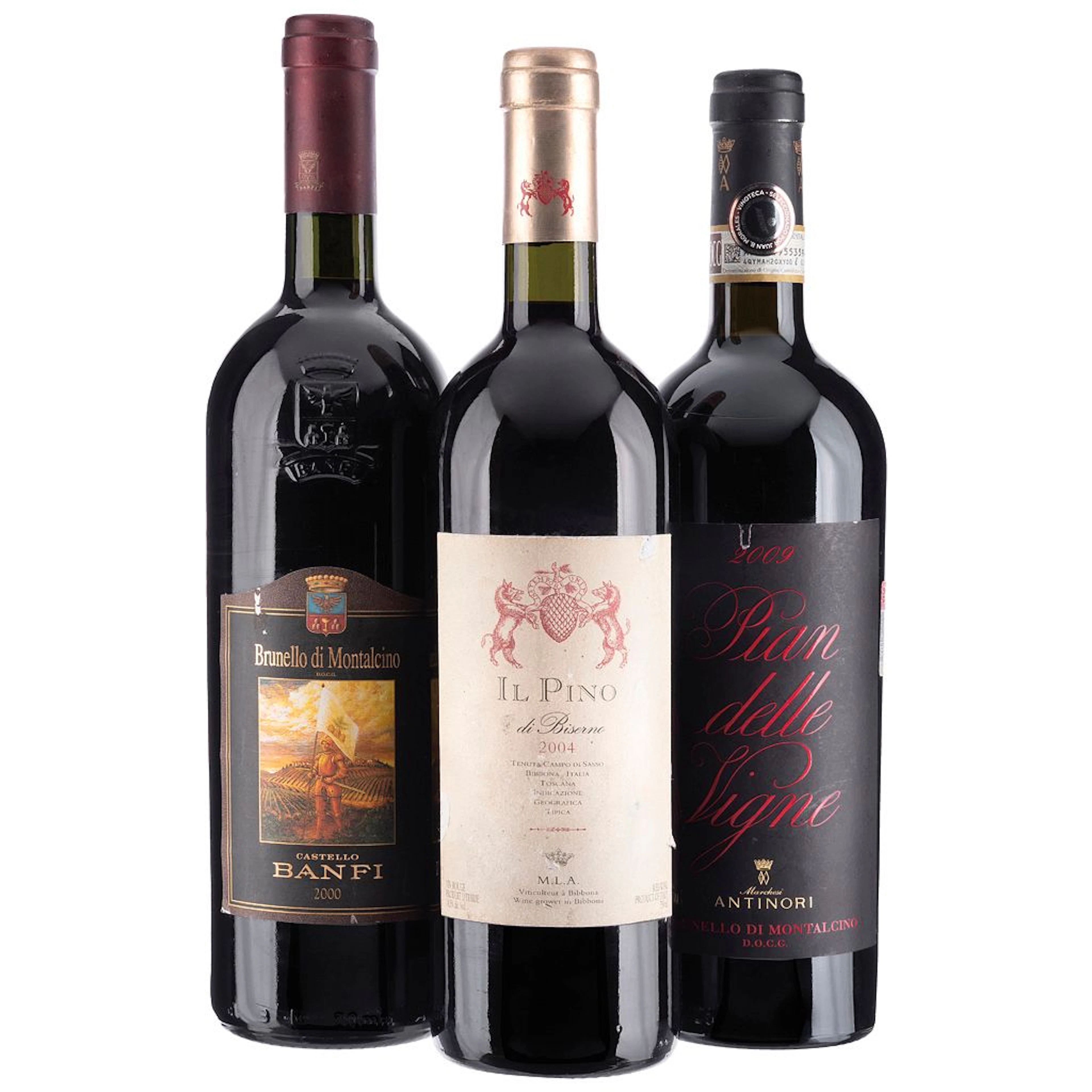 Castello Banfi Brunello di Montalcino 2000. Antinori Pian delle Vigne