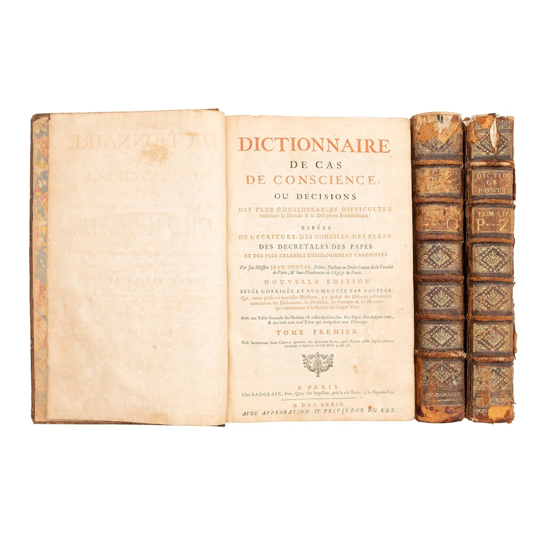 JEAN PONTAS (FRANCIA, 1638 - 1728). DICTIONNAIRE DE CAS DE CONSCIENCE.