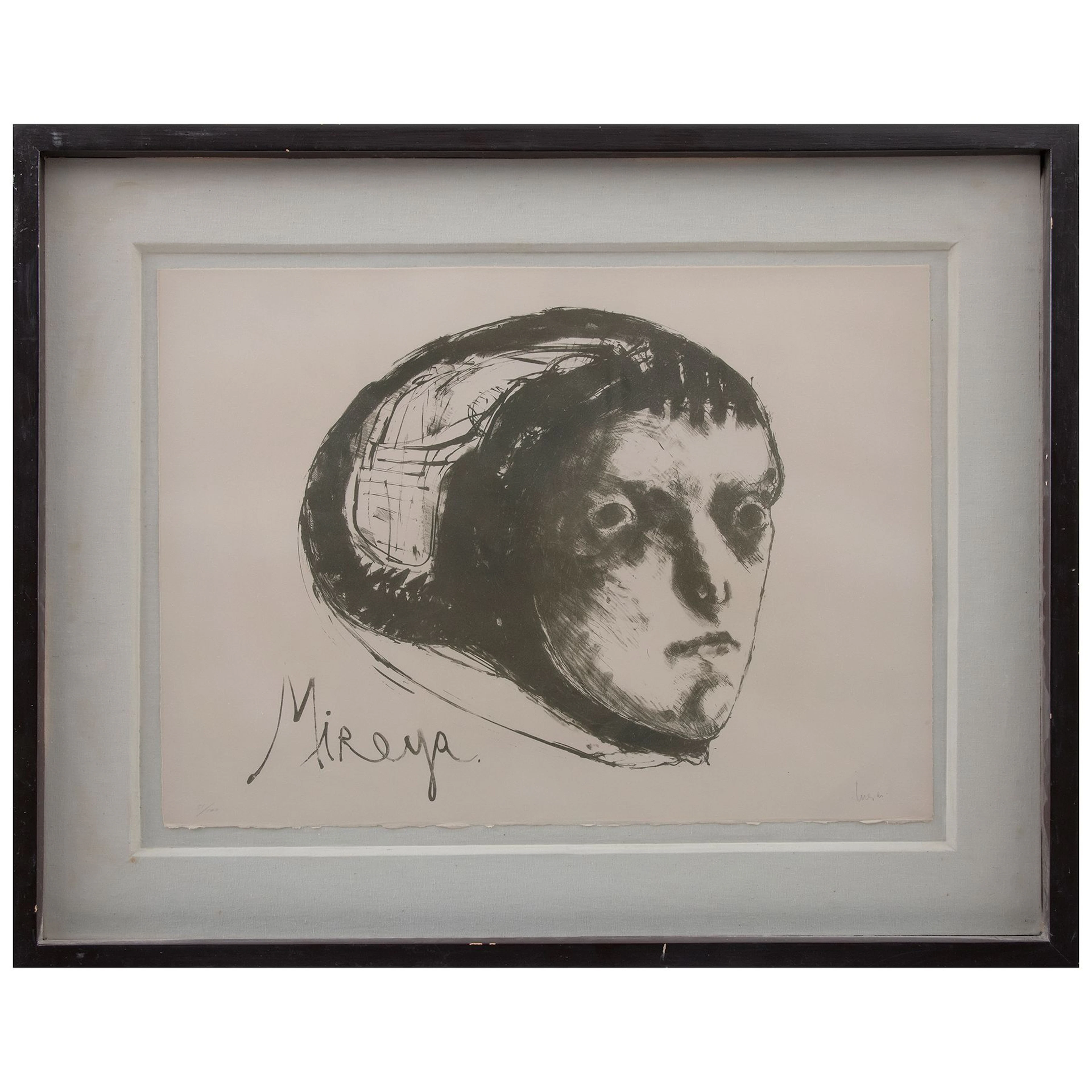 JOSÉ LUIS CUEVAS. Mireya, 1962. Firmada. Serigrafía sin número de