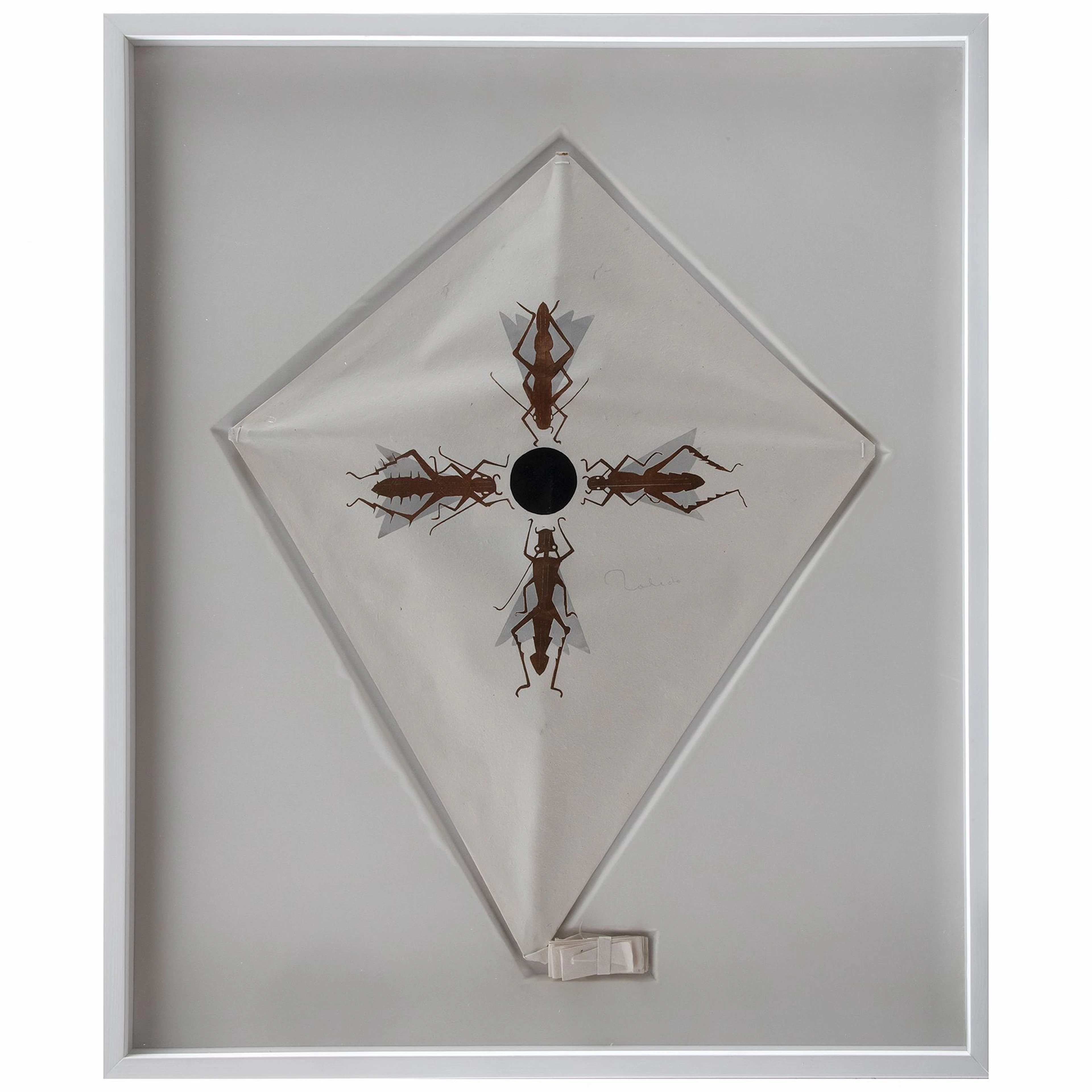 DISEÑADO POR FRANCISCO TOLEDO. Papalote. Firmado. Esténcil y troquel