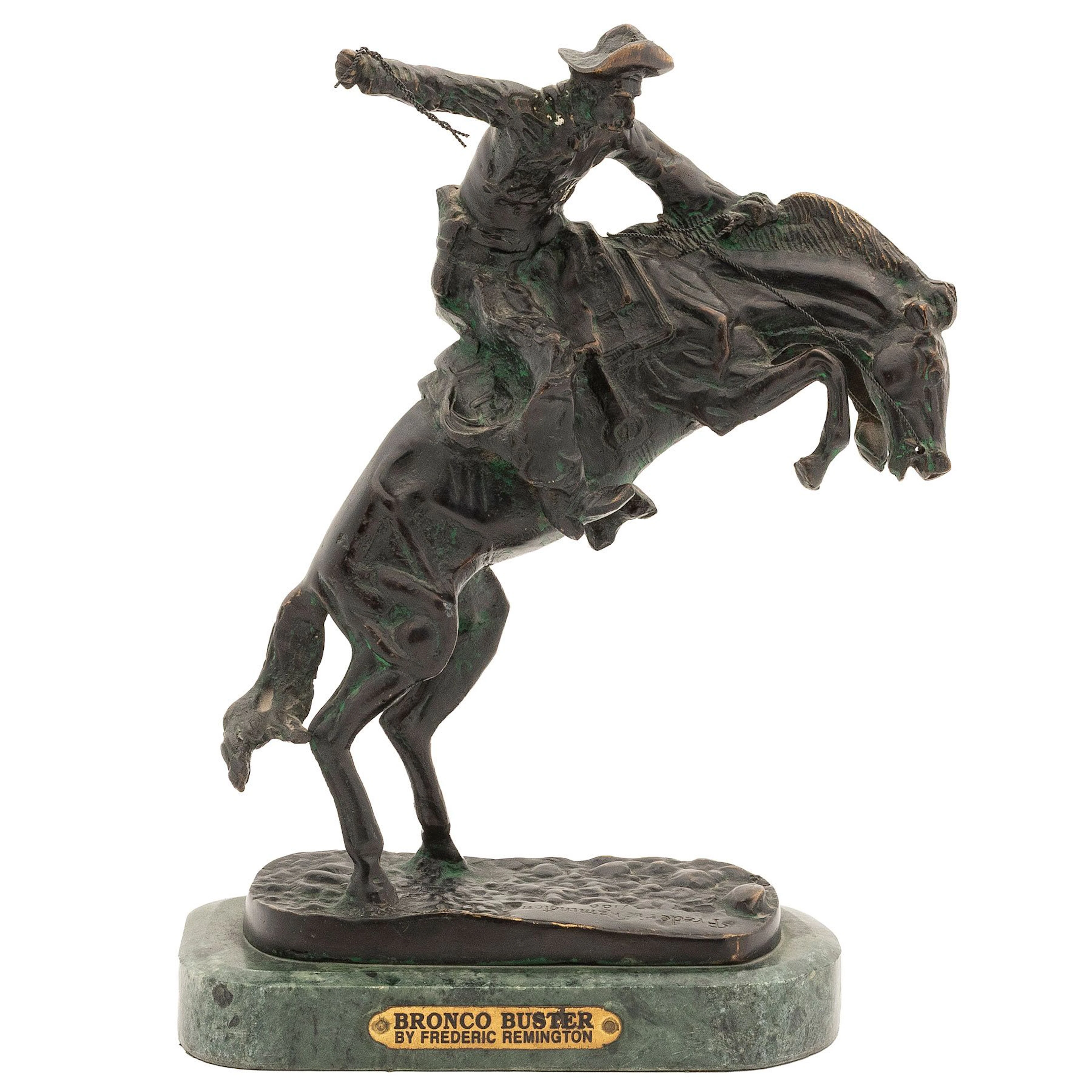 BRONCO BUSTER. SXX. Bronce, patinado en color marrón. Firmada y numerada