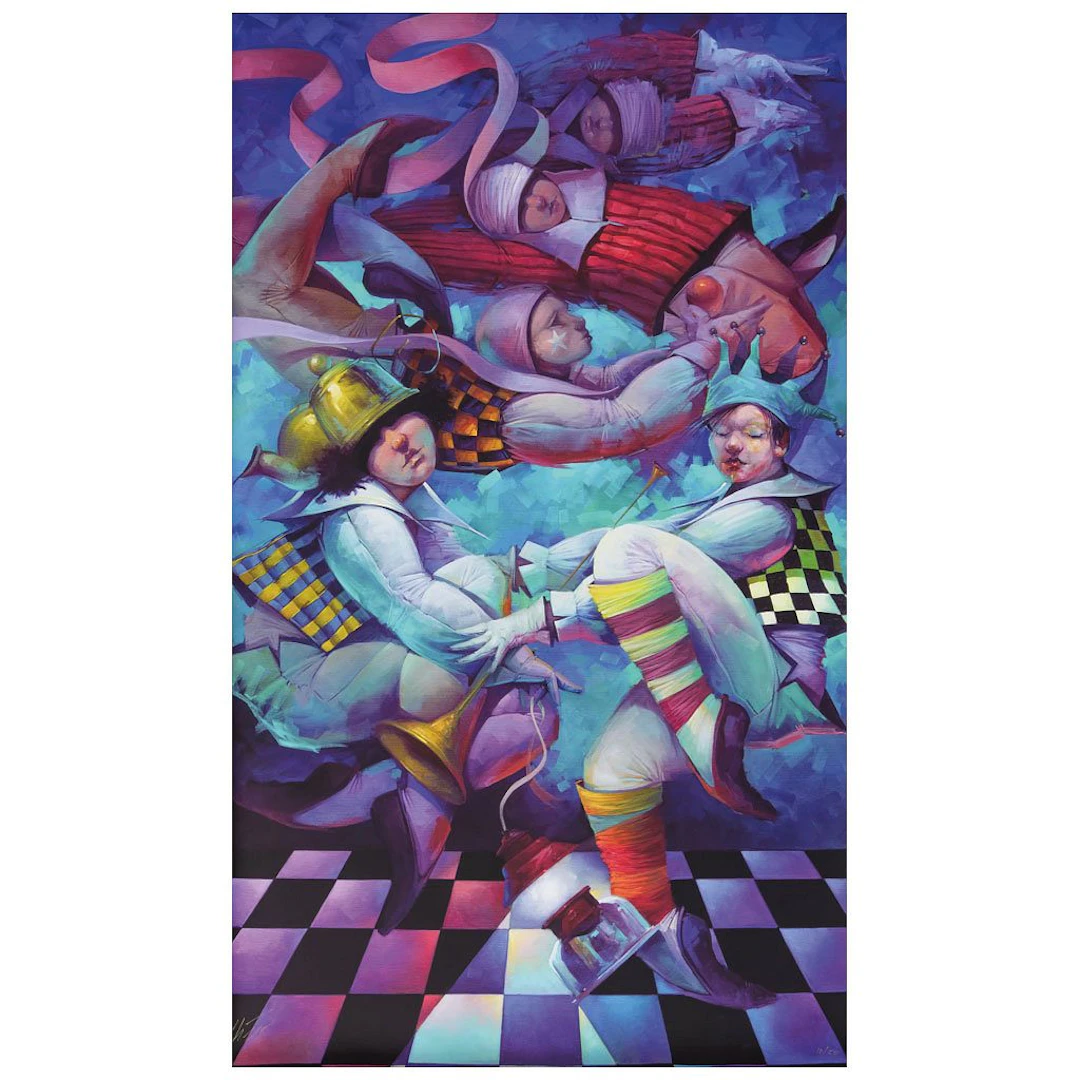 THEO CAMACHO. Entre sueños, 2024. Firmado al frente y al reverso.