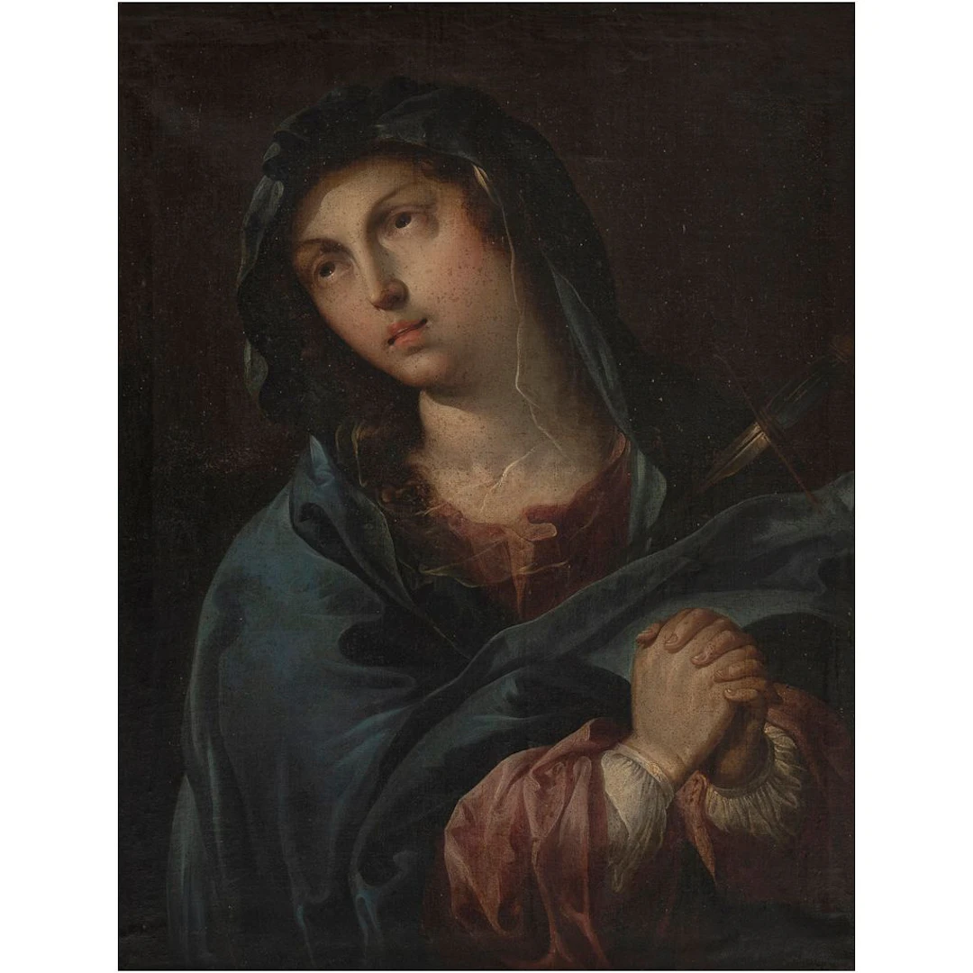VIRGEN DOLOROSA MÉXICO, SIGLO XVIII Óleo sobre tela