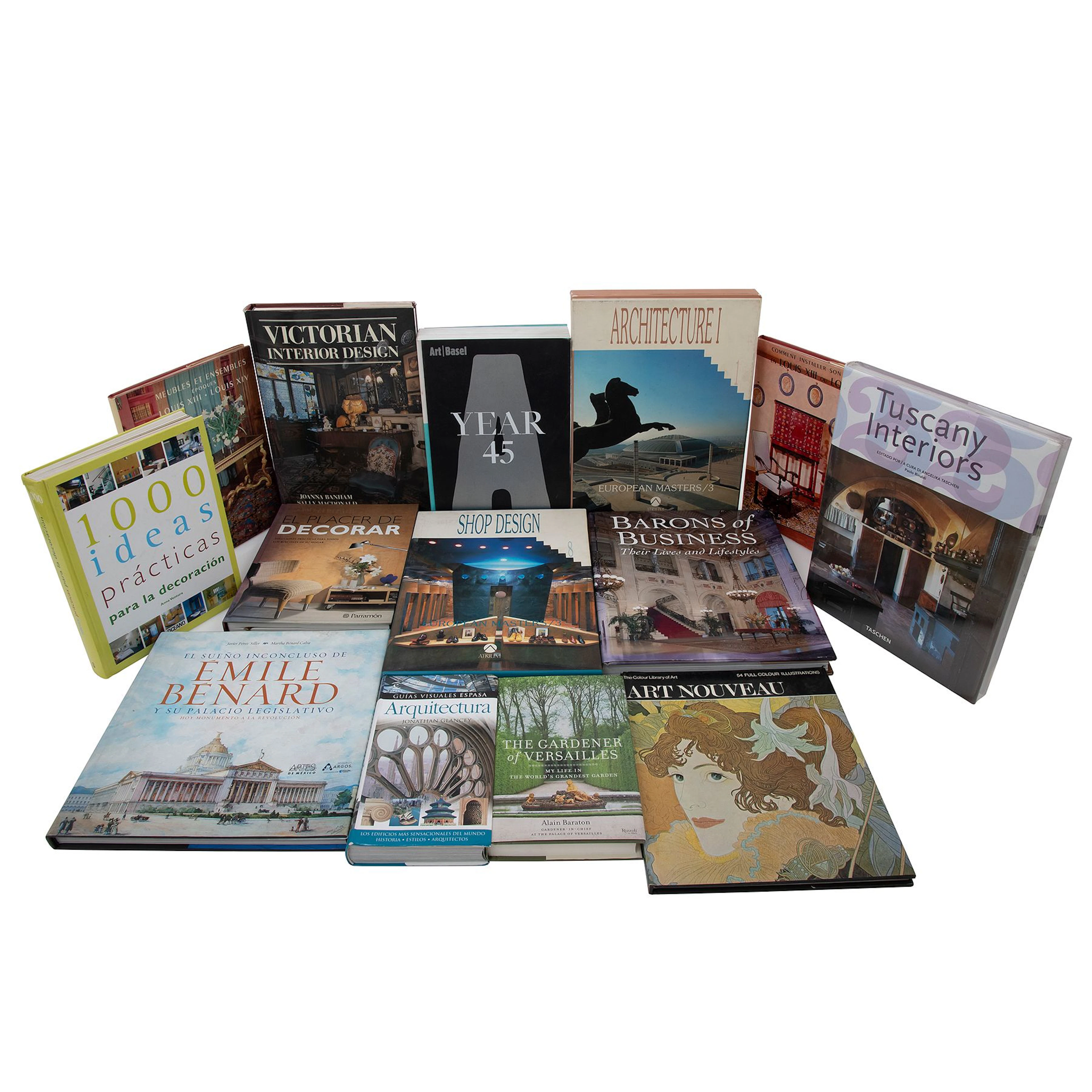LOTE DE LIBROS SOBRE ARQUITECTURA Y DISEÑO S XX Y XXI Varias épocas. Piezas: 27