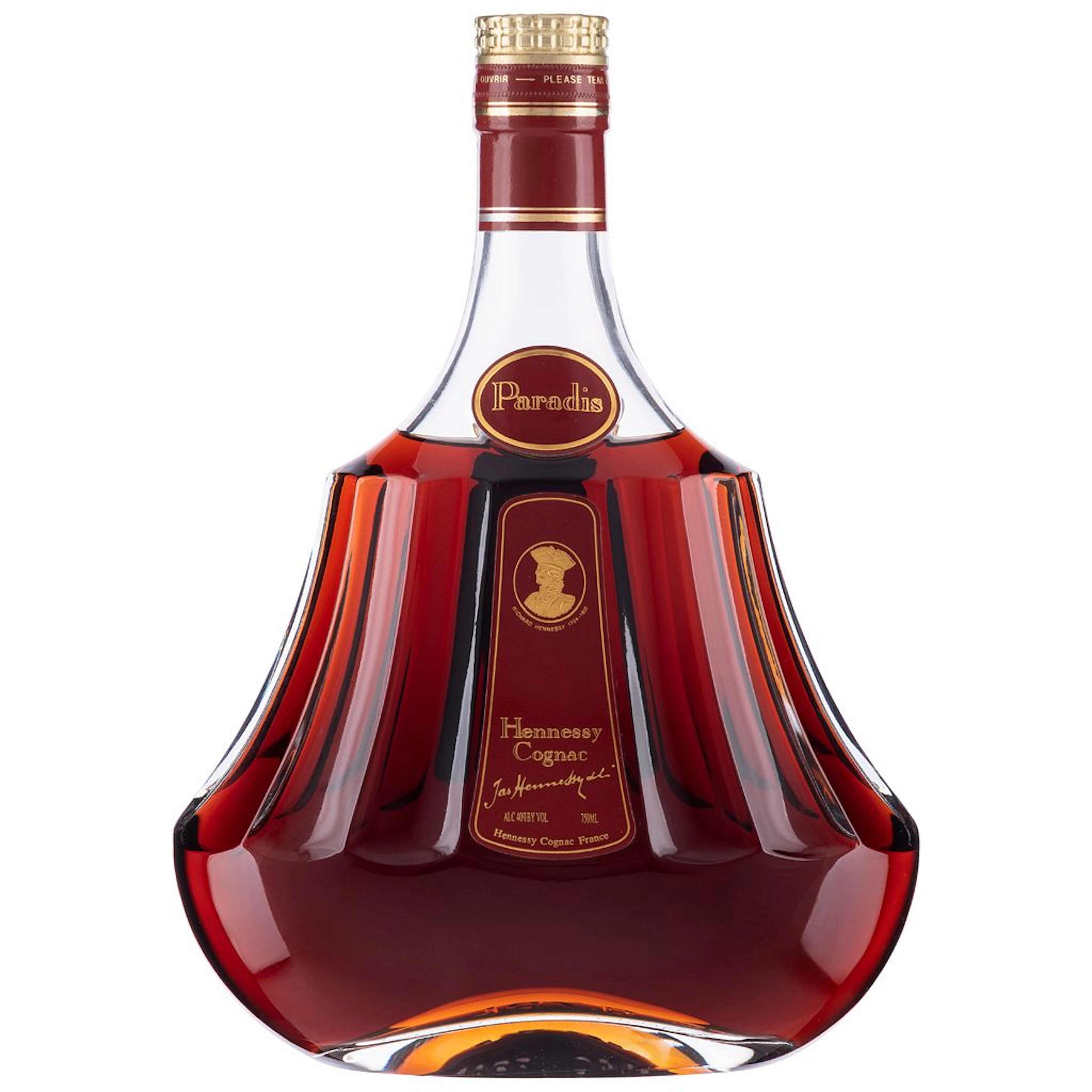 Hennessy Paradis Coñac Cognac, Francia Vintage Bottle: Años 80