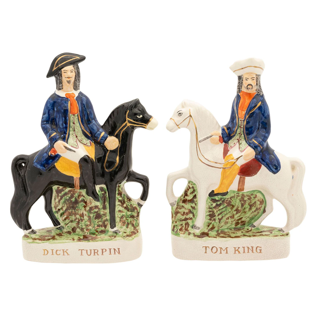 DICK TURPIN Y TOM KING INGLATERRA, SIGLO XX Elaborados en semiporcelana